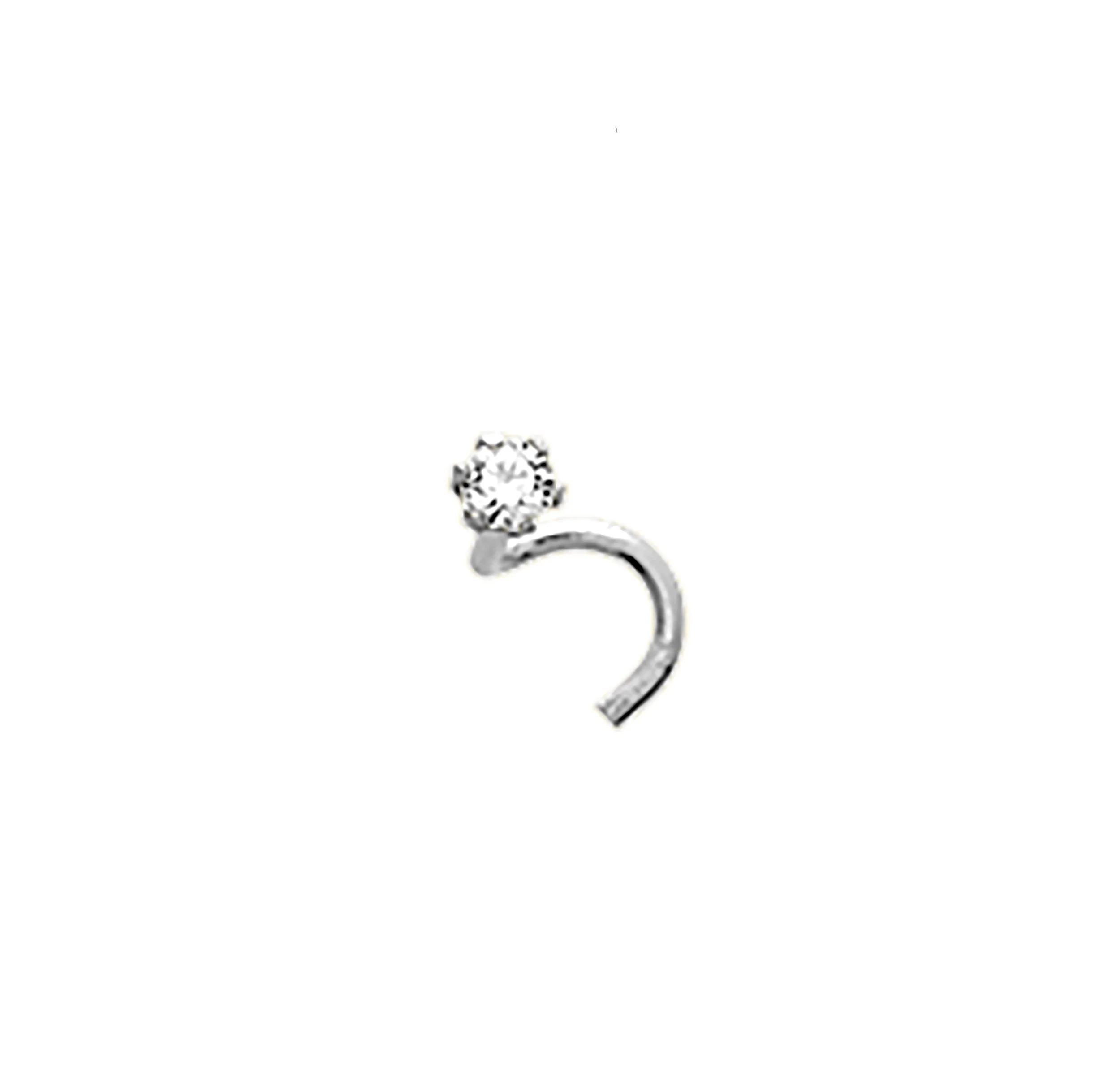 Piercing de Nez Diamant Or Blanc