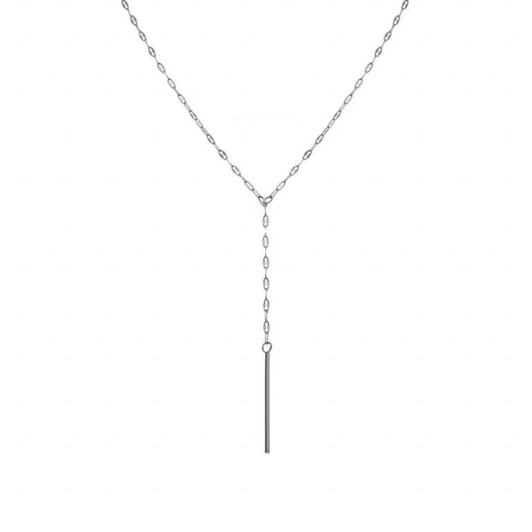 Collier Acier Forme Cravatte