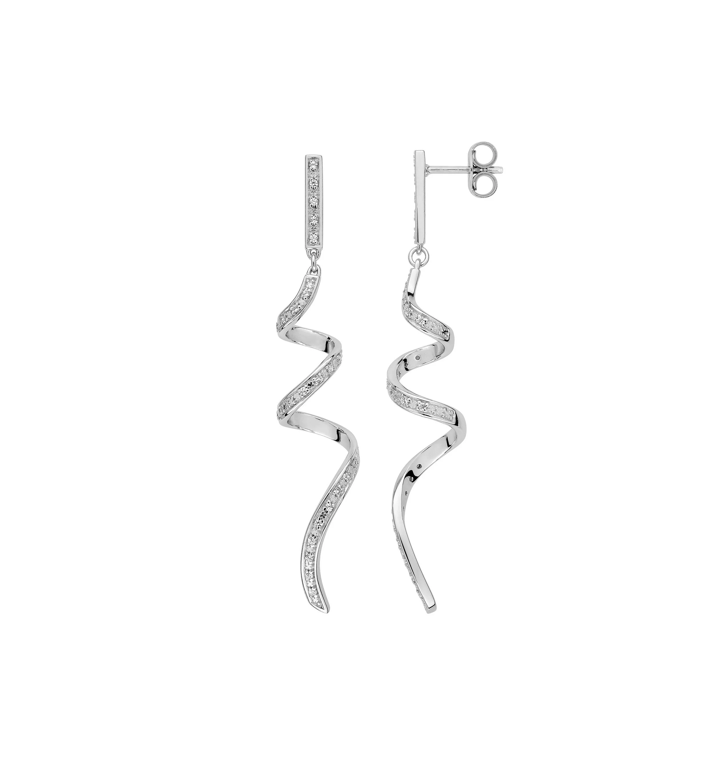 Boucle d'Oreille ondulé et oxydes