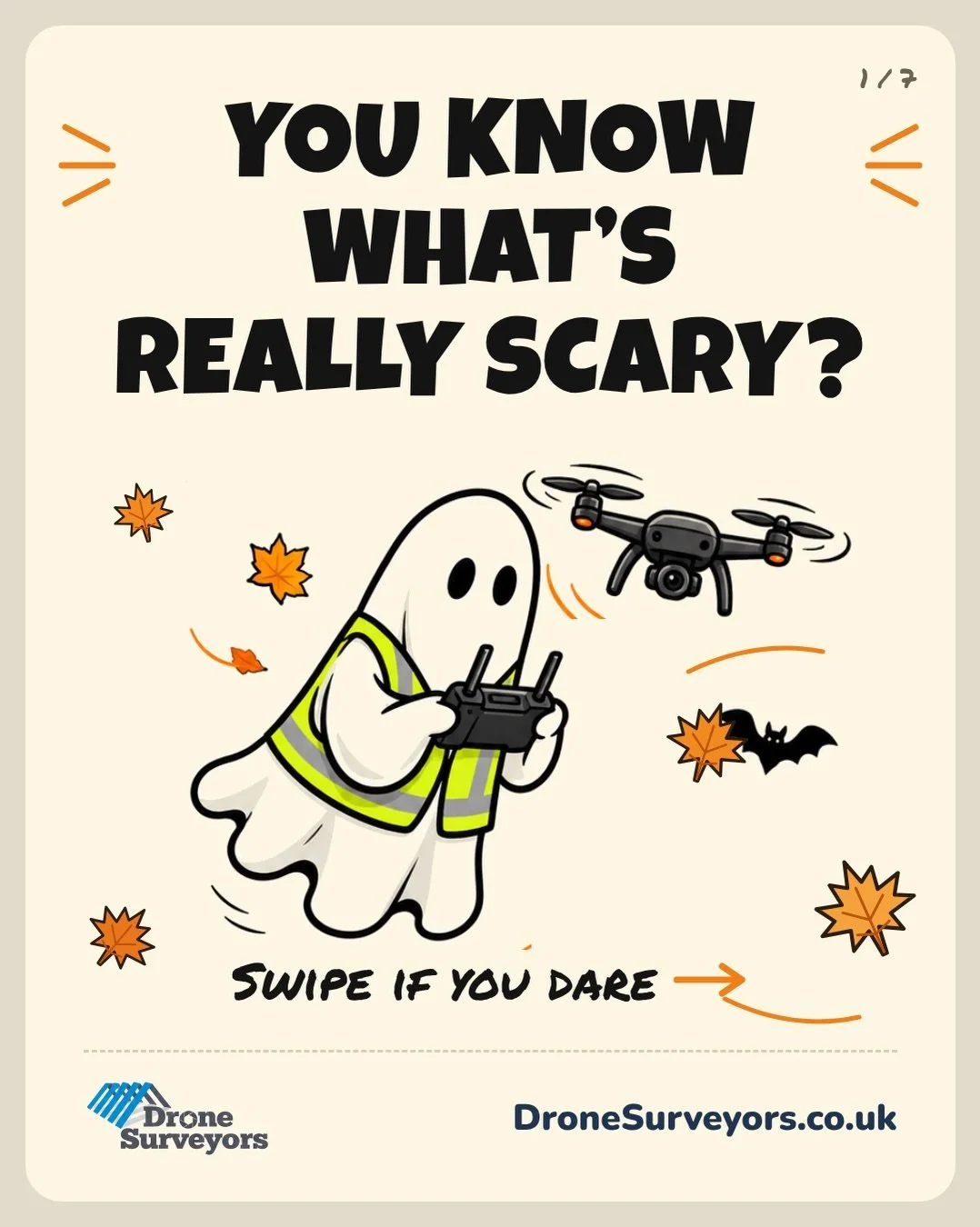 You know what&rsquo;s really scary? Ignoring your roof all autumn.

Swipe to see the 3 roof horrors hiding in plain sight:
1. The slipped slate
2. The blocked gutter
3. The hidden leak

The good news? Our drone spots them first. We check every slate,