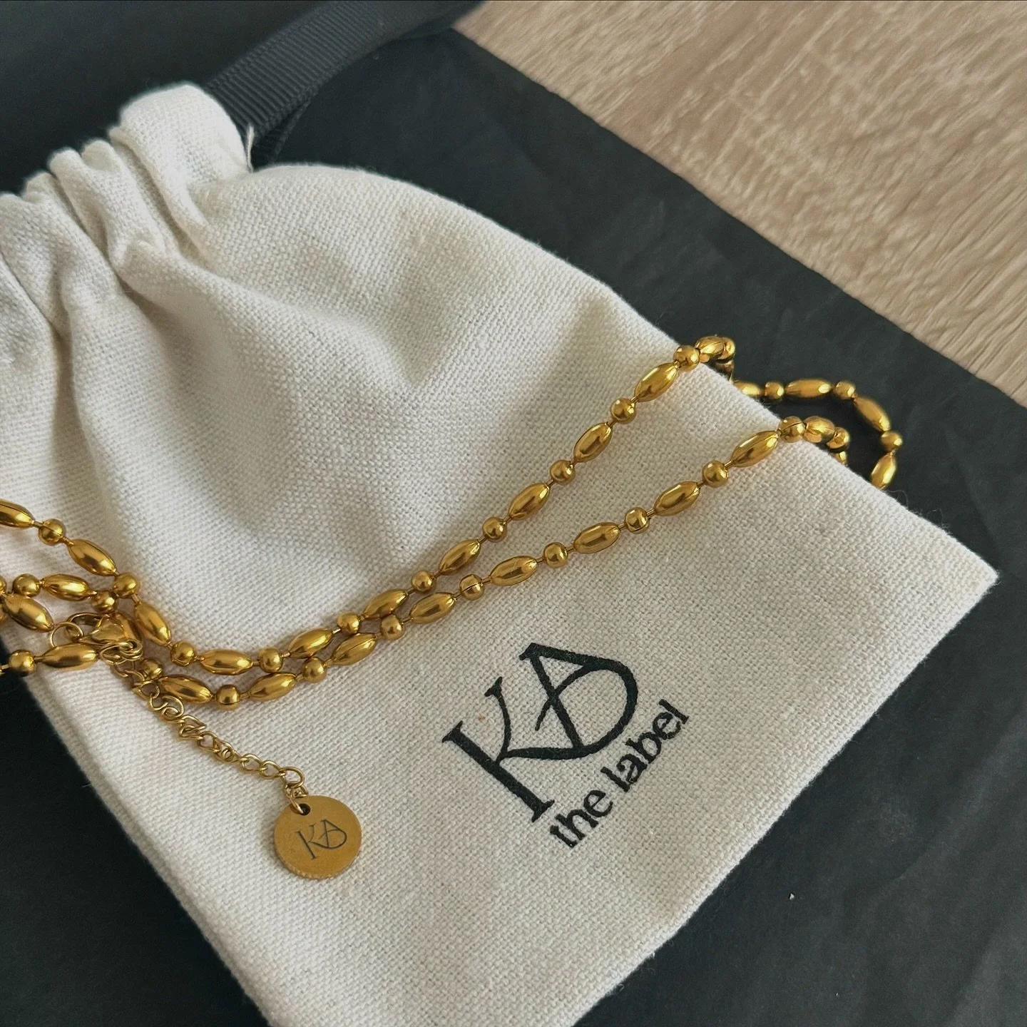 Beaded Necklace — launching 12/12 | A dainty piece crafted for everyday wear. Can be worn alone or stacked for an elevated look. 
#kathelabel #fyp #jewellery #necklace #jewellerybrand #beadednecklace #smallbusiness #jewelleryinspiration