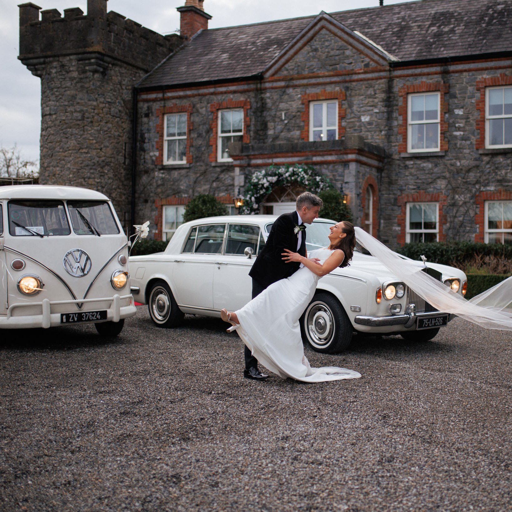 First time at @ballymagarveyvillage, what a venue, even in winter!

@emer_kilmartin  and @seanodonoghue123 did a little tour of the amazing grounds,

Suppliers on the day:

Wedding dress - @thewhiteroom_mullingar - @evieyoungbridal 
Bridesmaid dresse