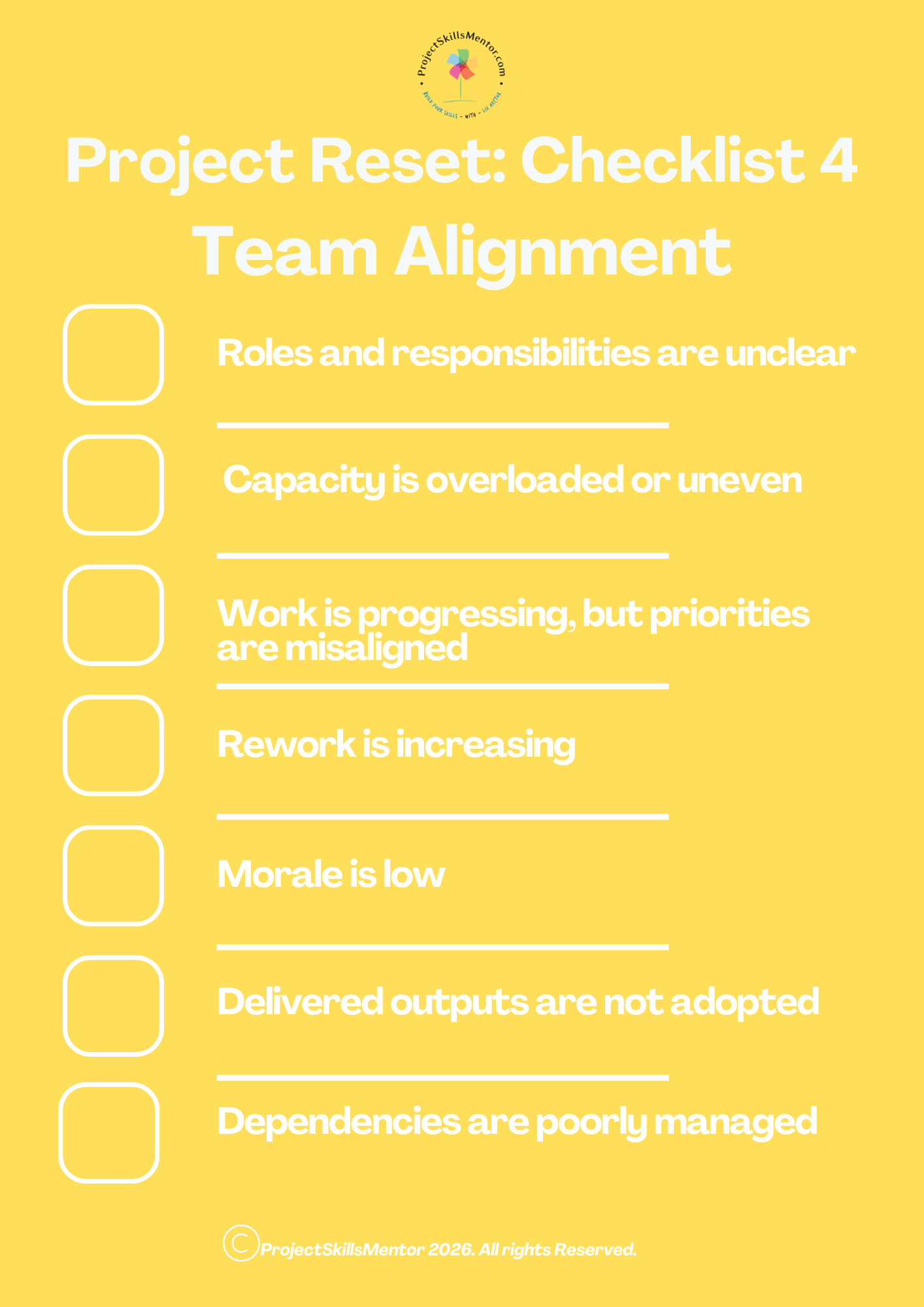 Team alignment checklist