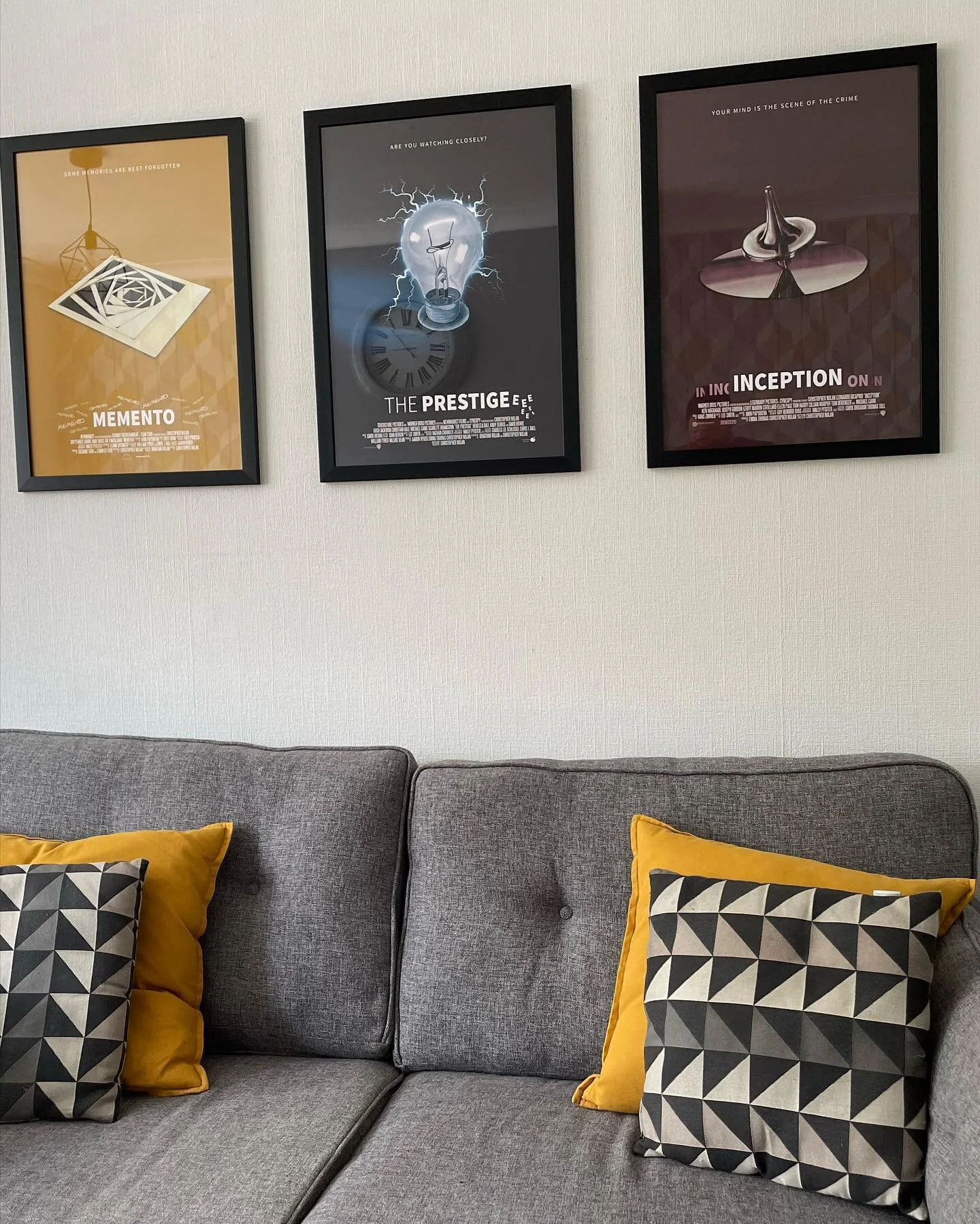 New wall art, who dis?

Bespoke minimalist poster design by @philshellycreative for three of my favourite films. I contacted Phil about my idea just 4 weeks ago, and now the final designs are on the wall. Couldn&rsquo;t love them more! #christopherno