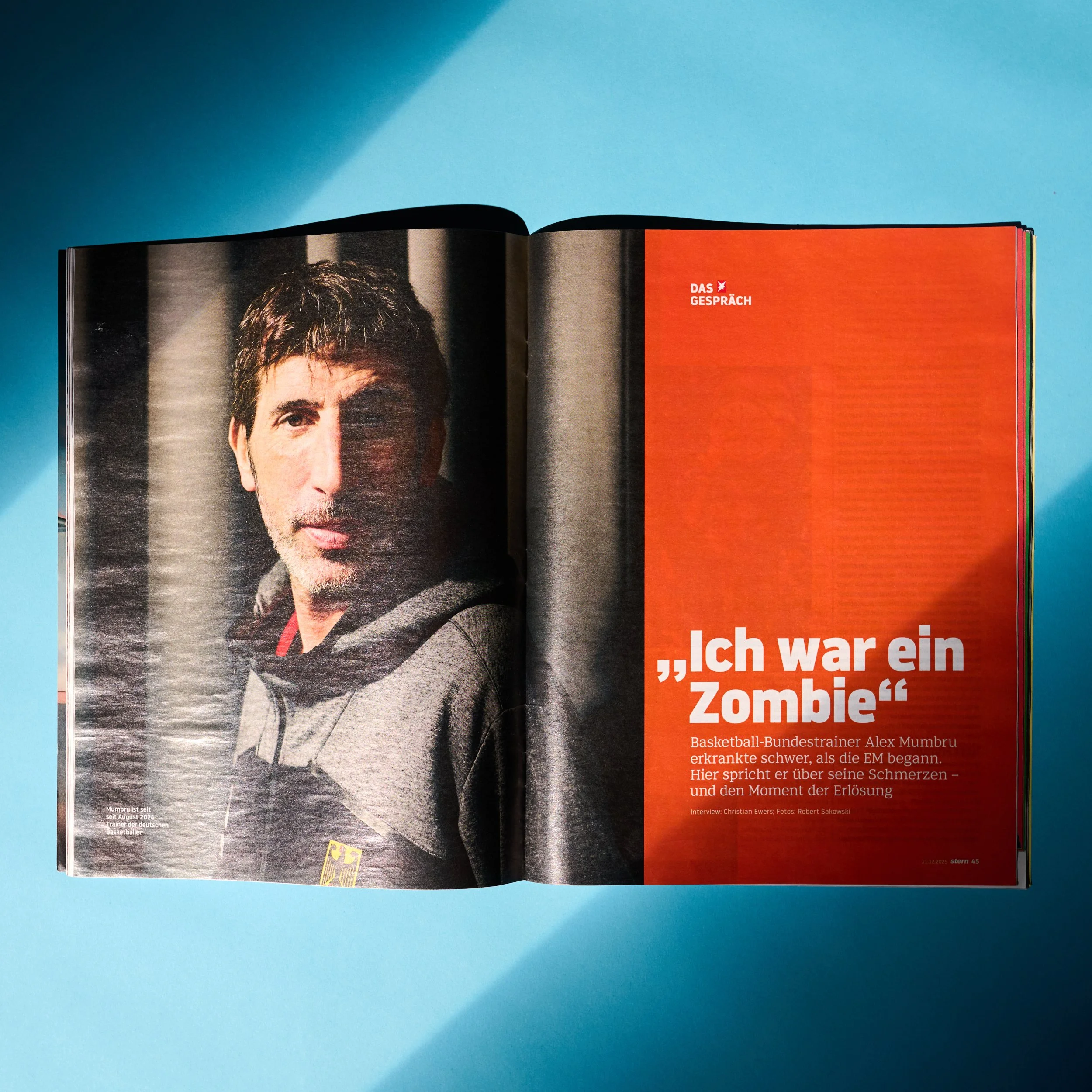 Basketball-Bundestrainer Alex Mumbru für stern