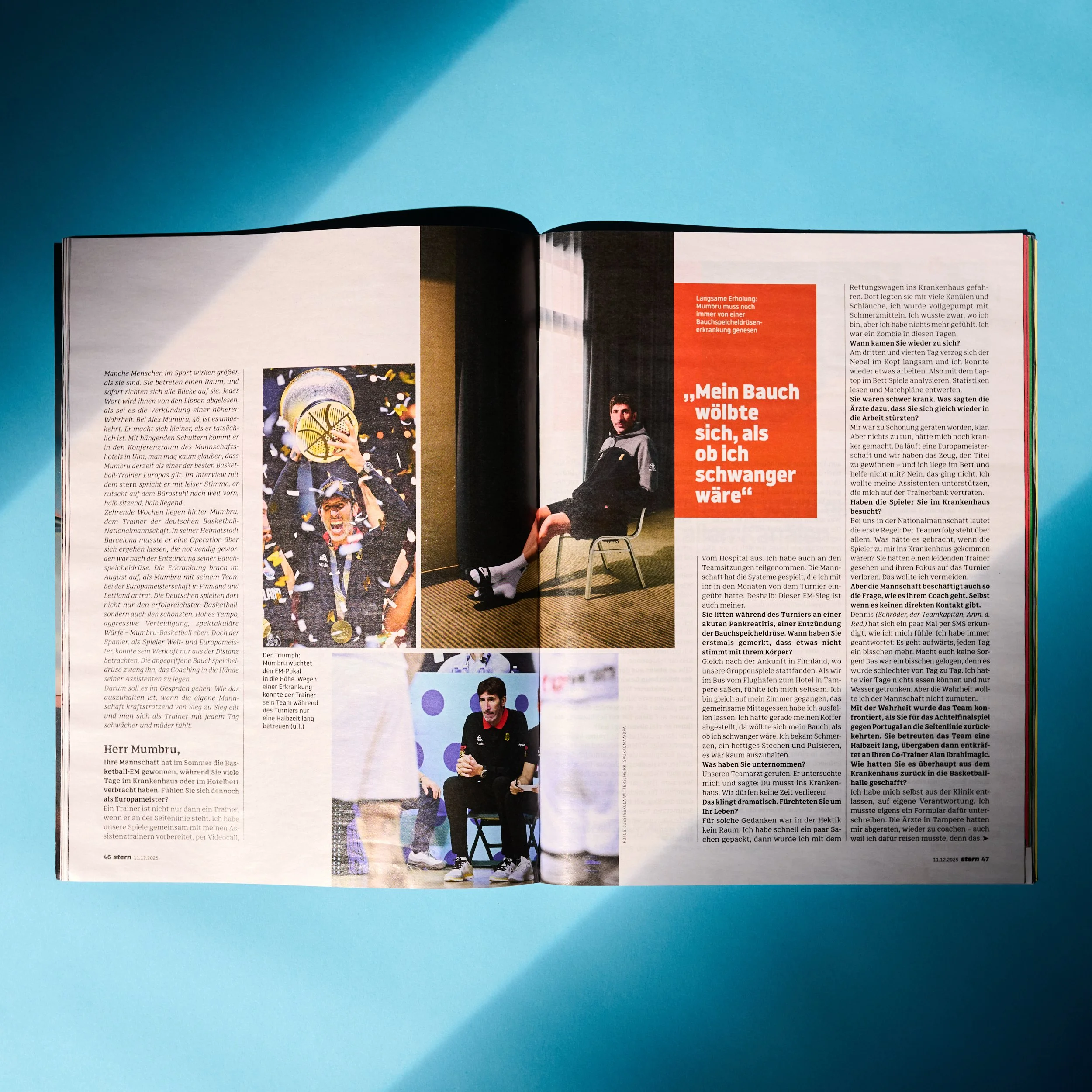 Basketball-Bundestrainer Alex Mumbru für stern