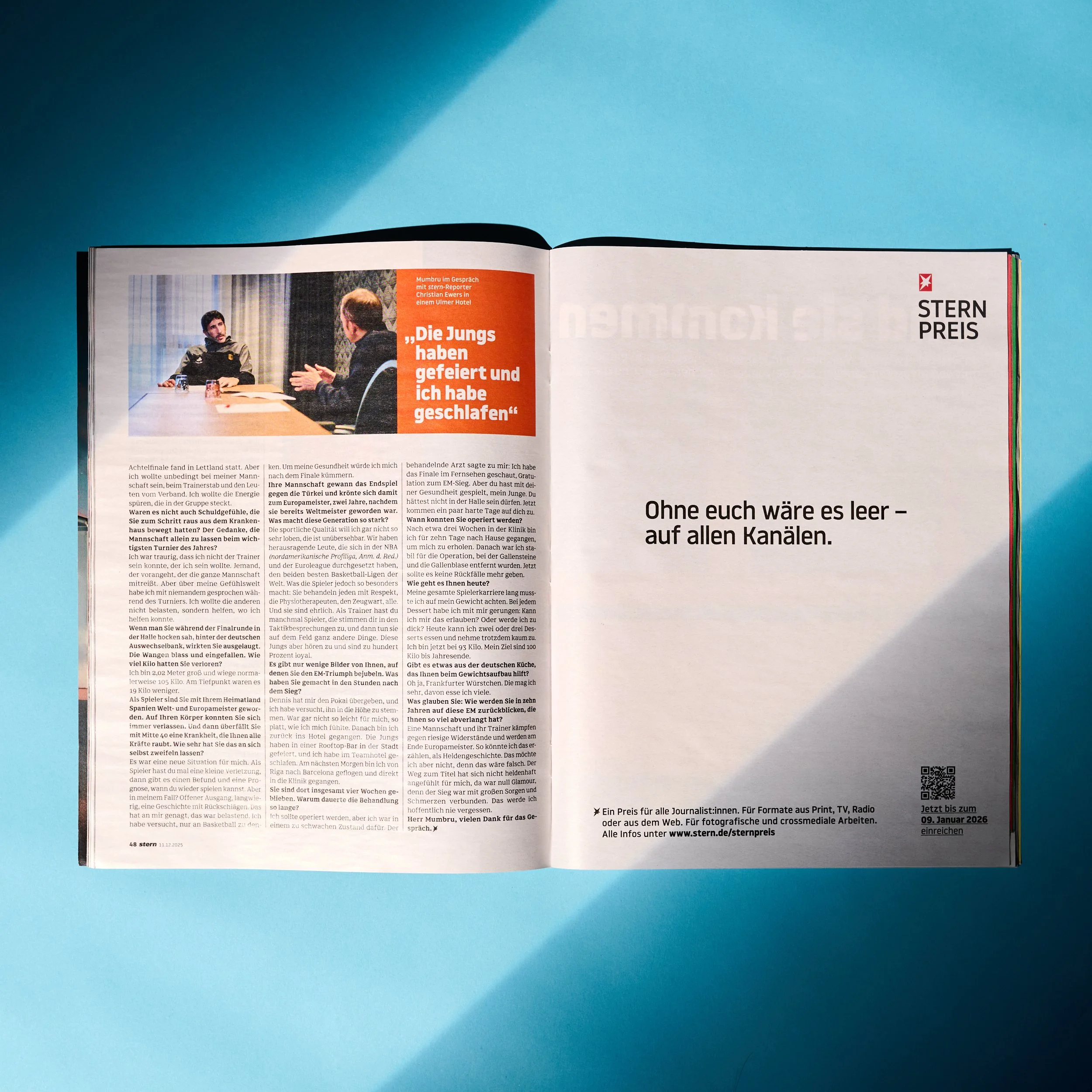 Basketball-Bundestrainer Alex Mumbru für stern