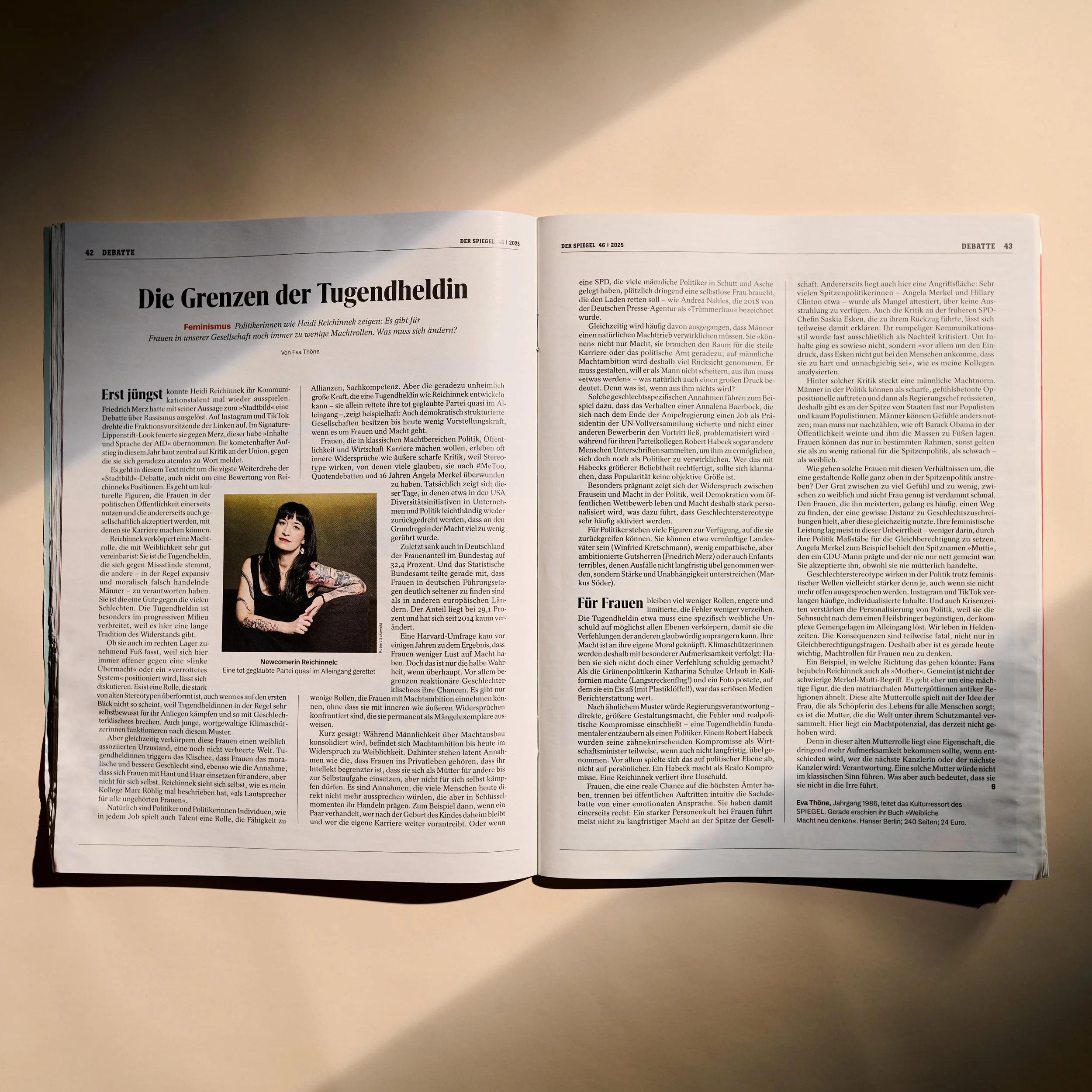 Heidi Reichinnek für Der Spiegel von Robert Sakowski