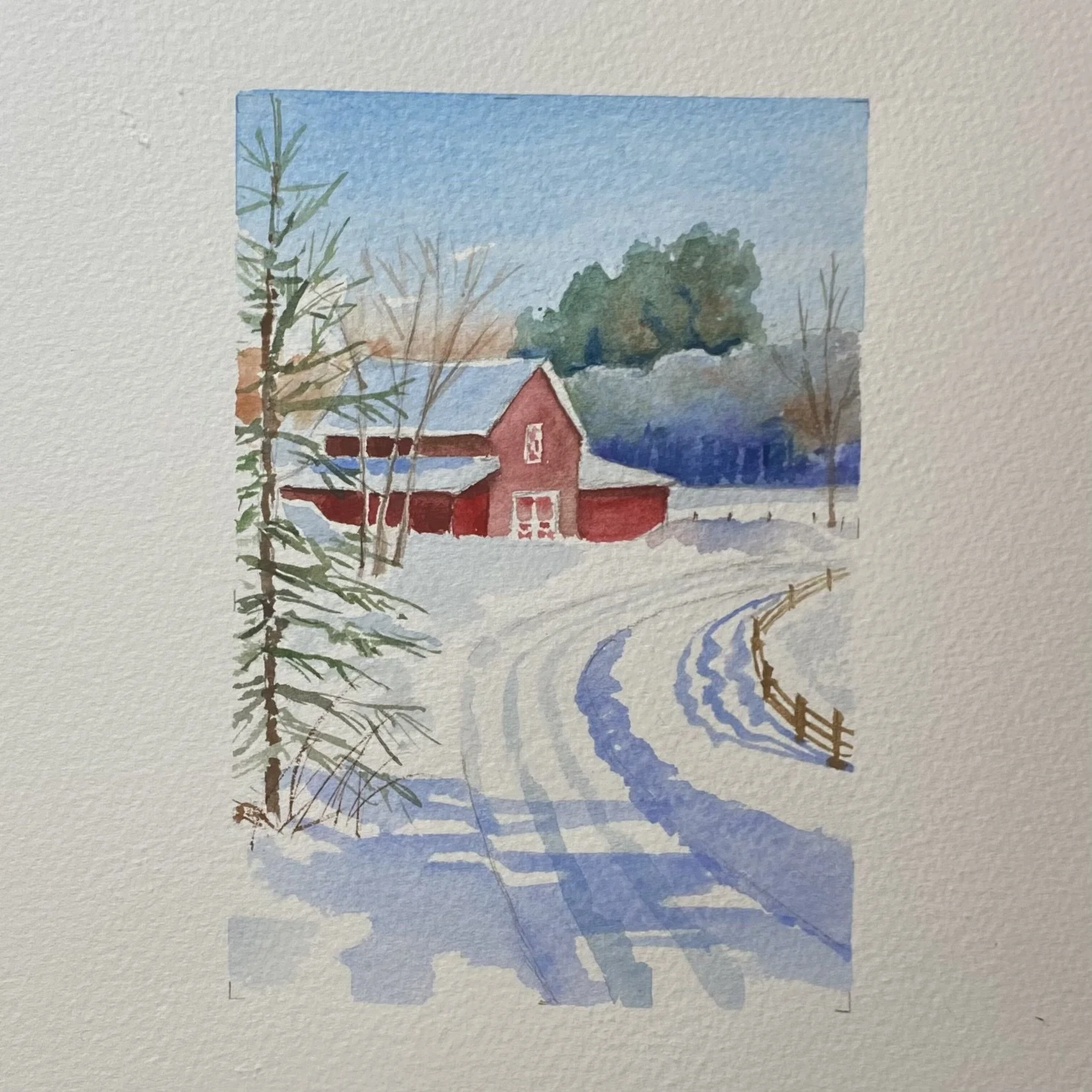 Let's Paint - Winter Landscape 90-minute Tutorial
