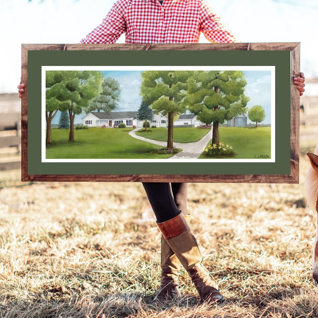 It was an honor to paint this farmstead for the family who loves it dearly. 🥰