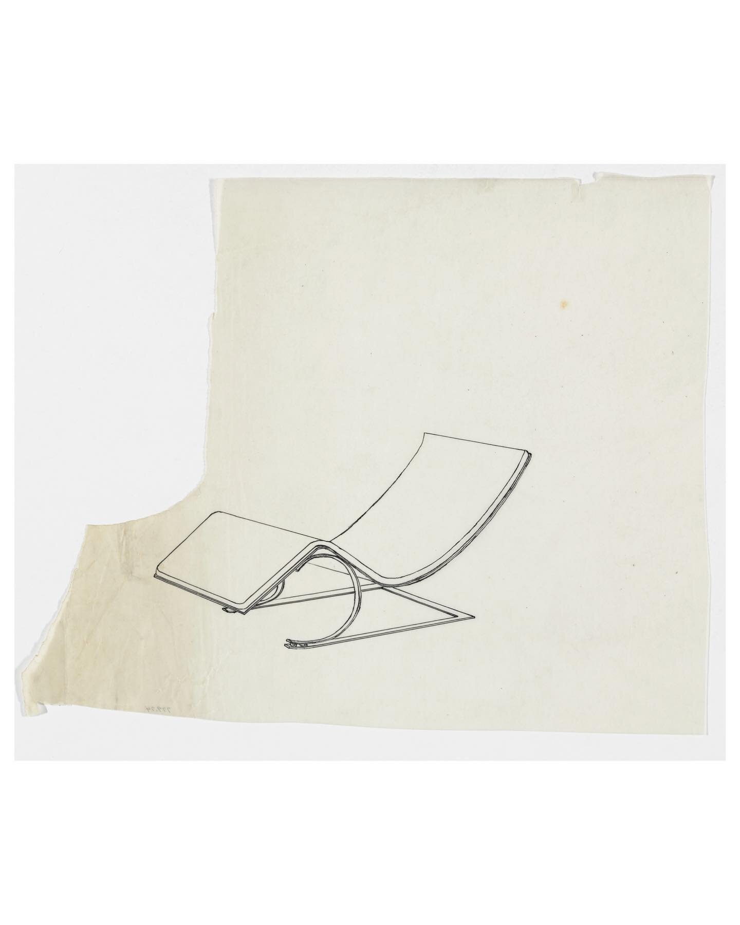 Artistic Reference: Ludwig Mies van der Rohe (1886-1969), Reclining Chair without Arms (Perspective sketch),
c.1931

An ink sketch by Mies, which illustrate harmonious between form and function. Alongside his architecture, Van Der Rohe created unclut
