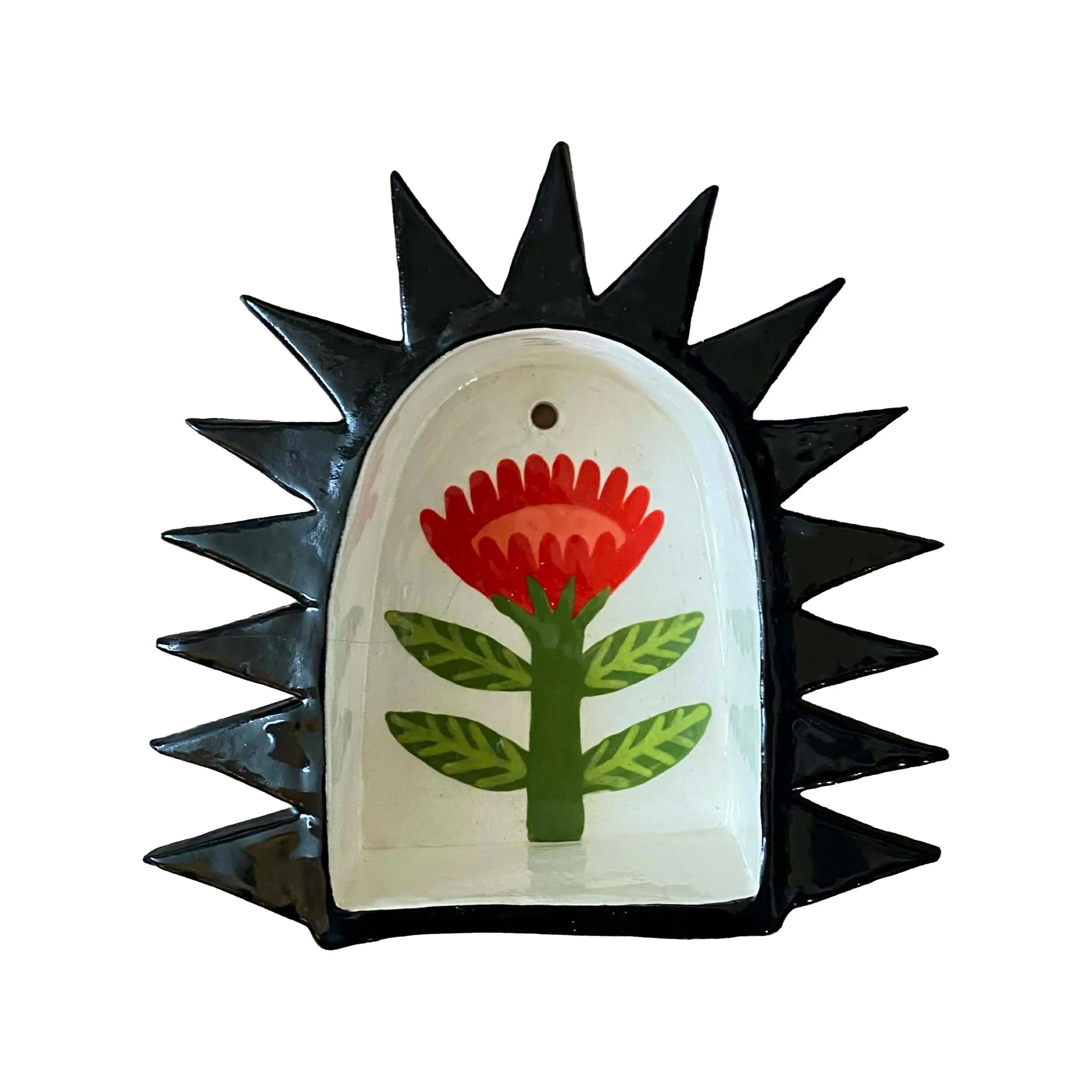 Spiky flower shrine