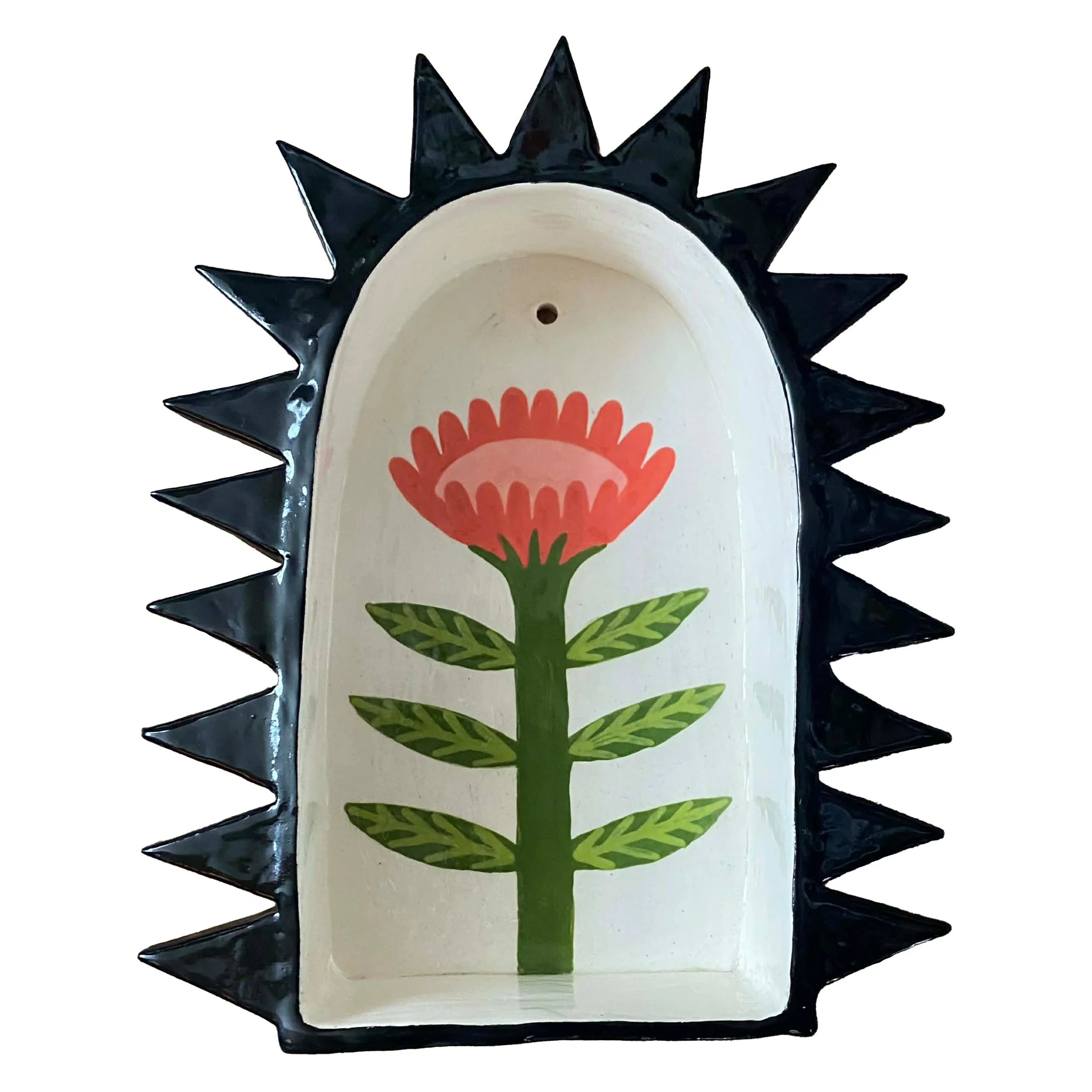 Spiky flower shrine