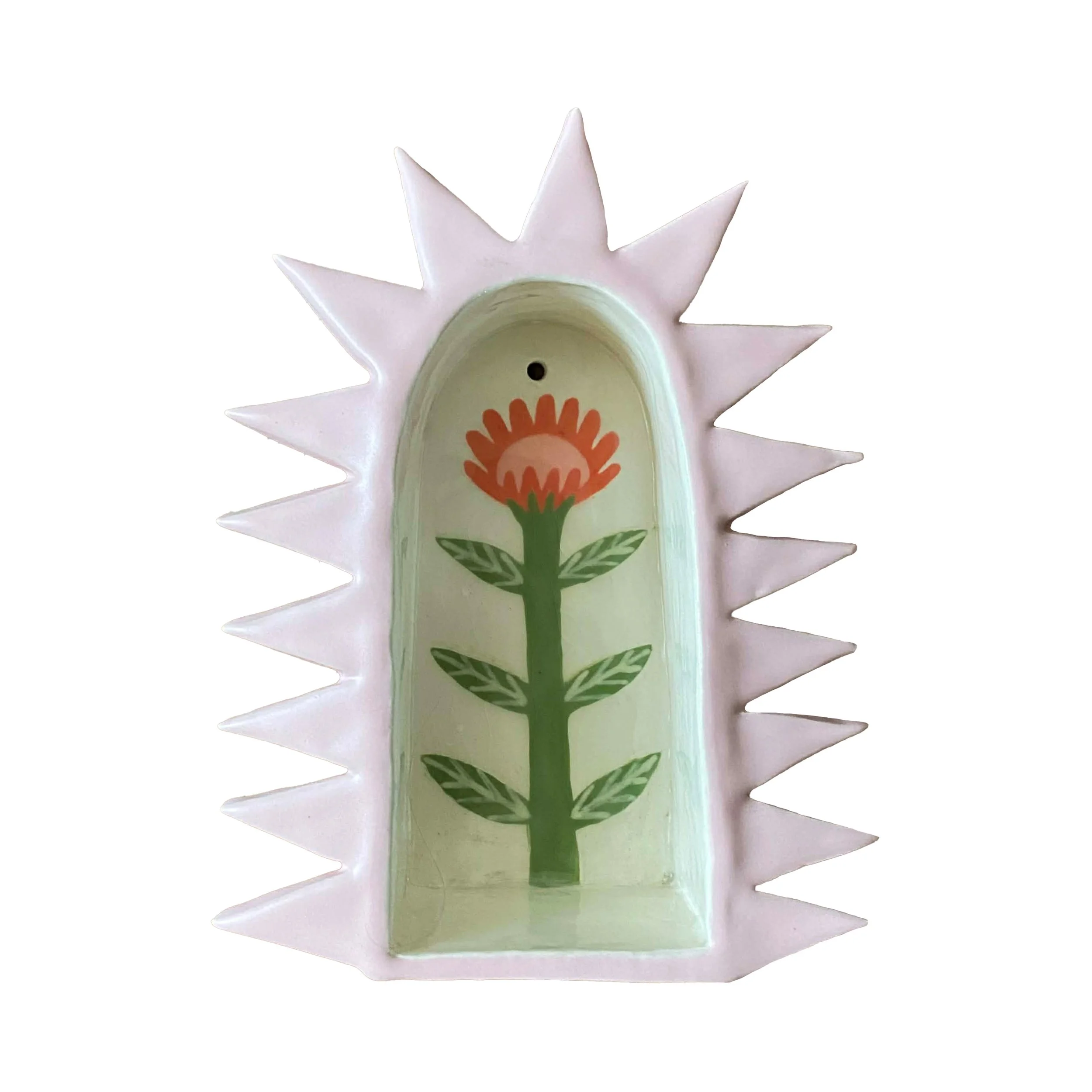 Spiky flower shrine
