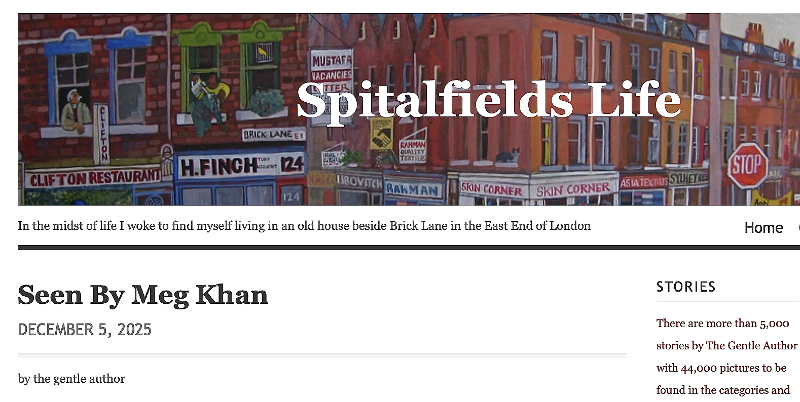 Spitalfields Life feature 