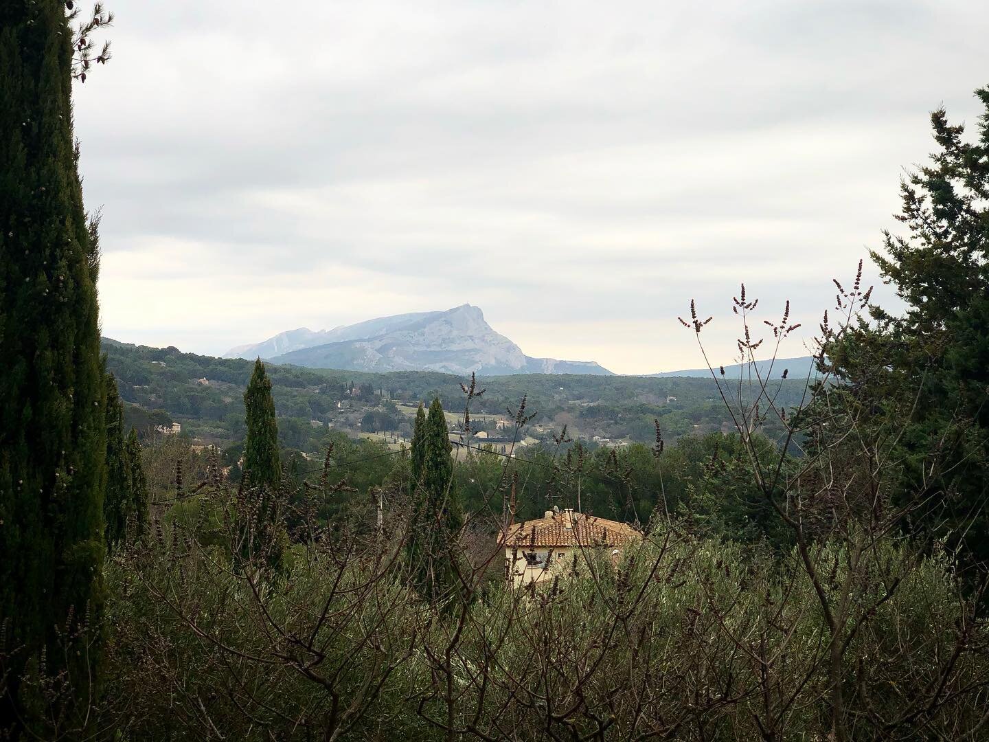 The spot where #Cezanne hiked up from his #studio and painted Mont Sainte-Victoire about 30 times from 1904-06. ⛰ All the works are now spread across the world in different #museums including a #watercolour in the Tate collection. 🖼 #aixenprovence #