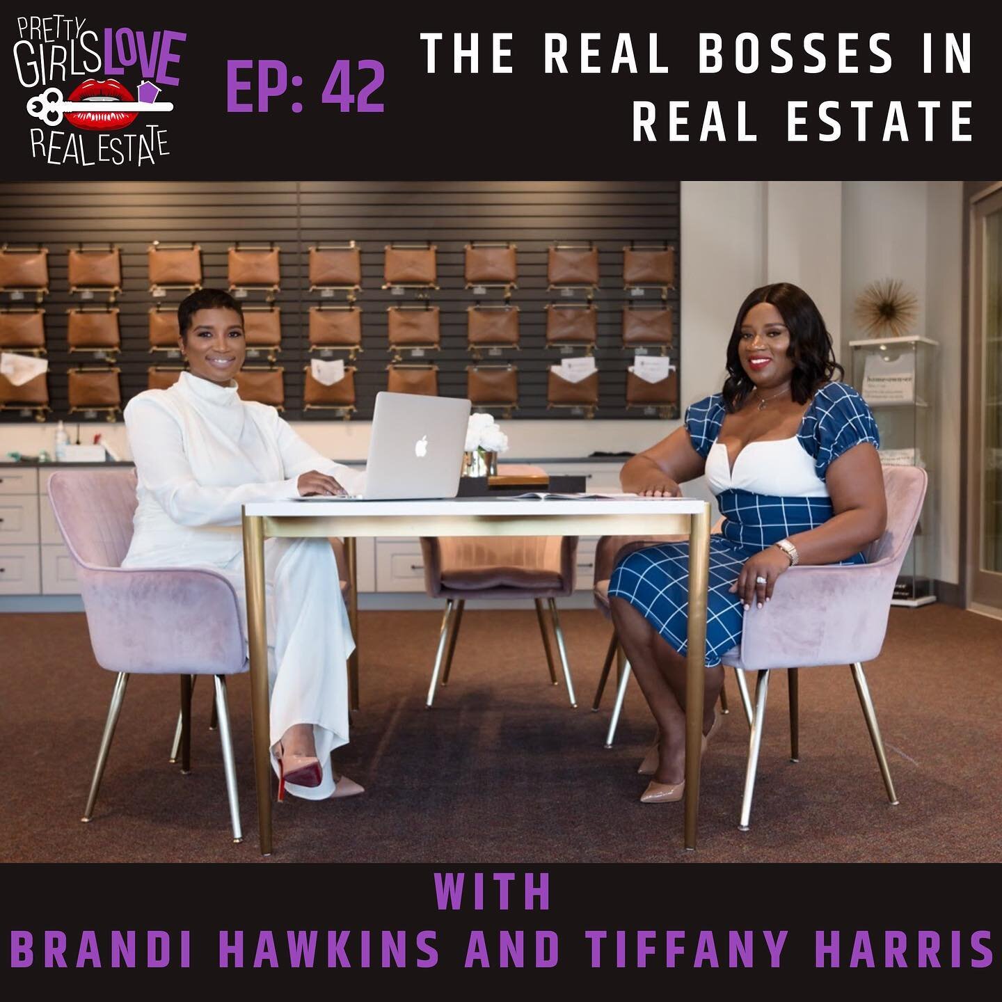 On episode 42 of @prettygirlsloverealestate, I chat with @thebrandihawkins and @tiffharris_therealtor, founders and owners of @harrishawkinsandco, a real estate brokerage based in Baltimore. During our conversation we discuss:

- Requirements to beco