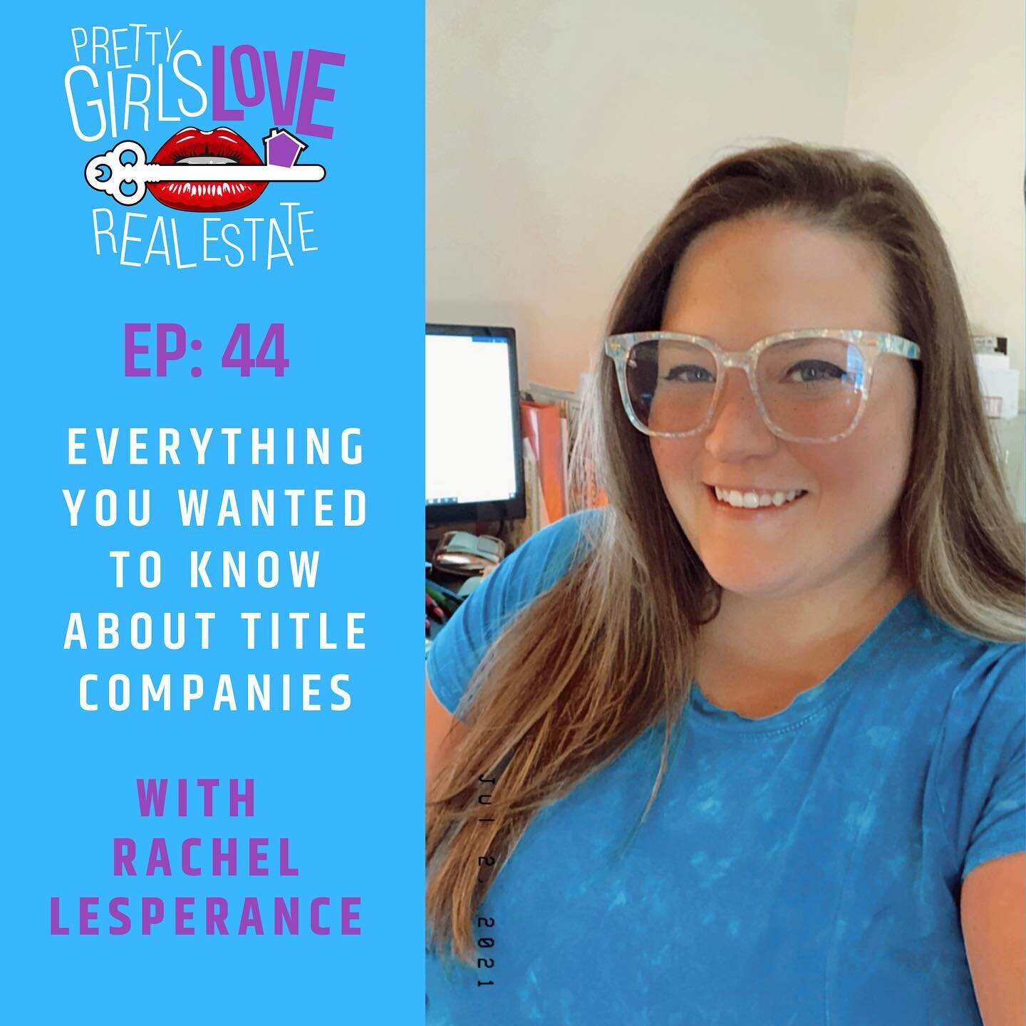 On episode 44 of @prettygirlsloverealestate, I chat with Rachel Lesperance, a paralegal with Res-Title based out of the Indianapolis, Indiana area. During our conversation we discuss:&nbsp;

- the state of the title industry during the pandemic and b
