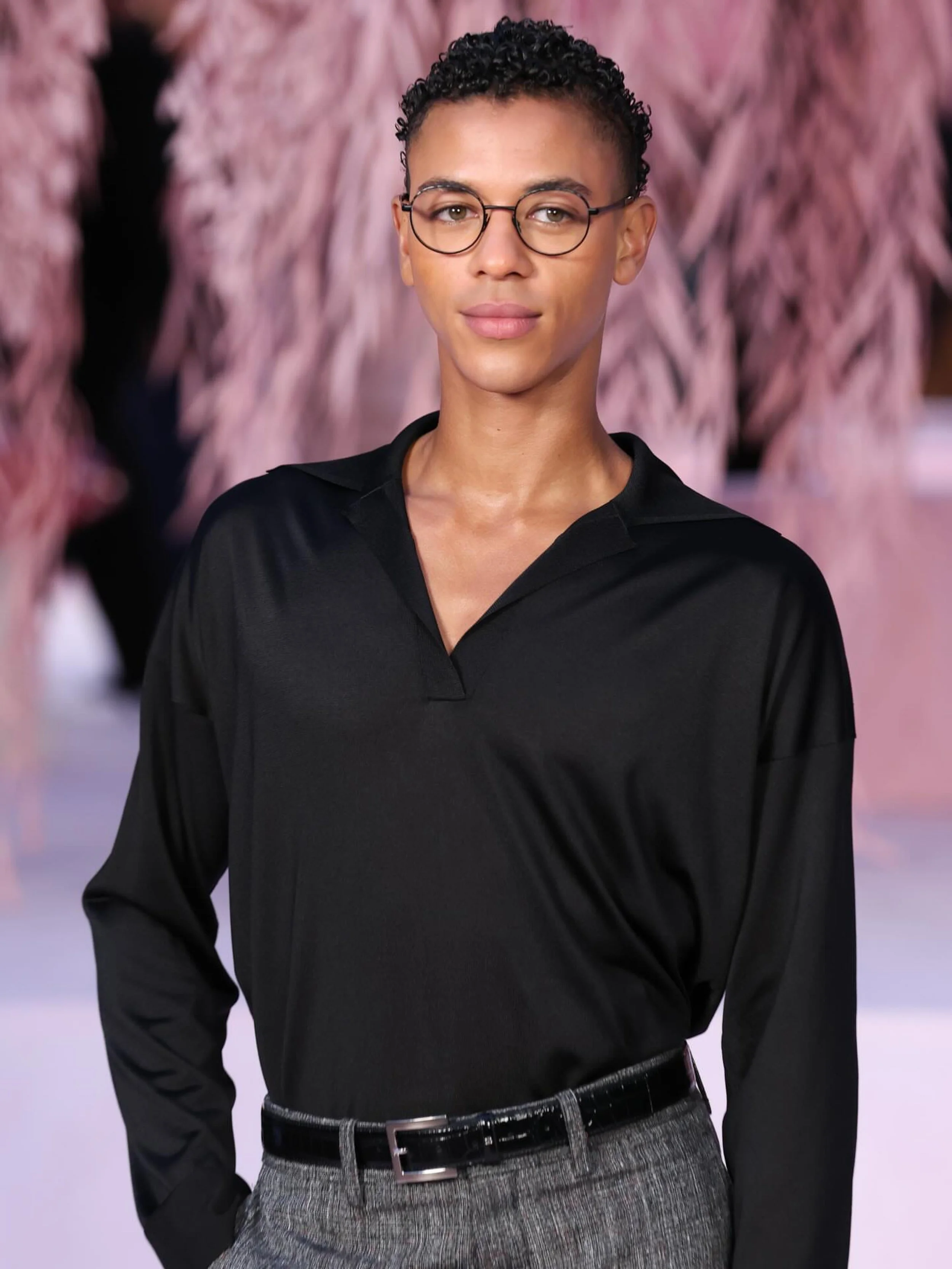 Guillaume Diop attending Chanel Haute Couture SS26 styled by Kevin Lanoy