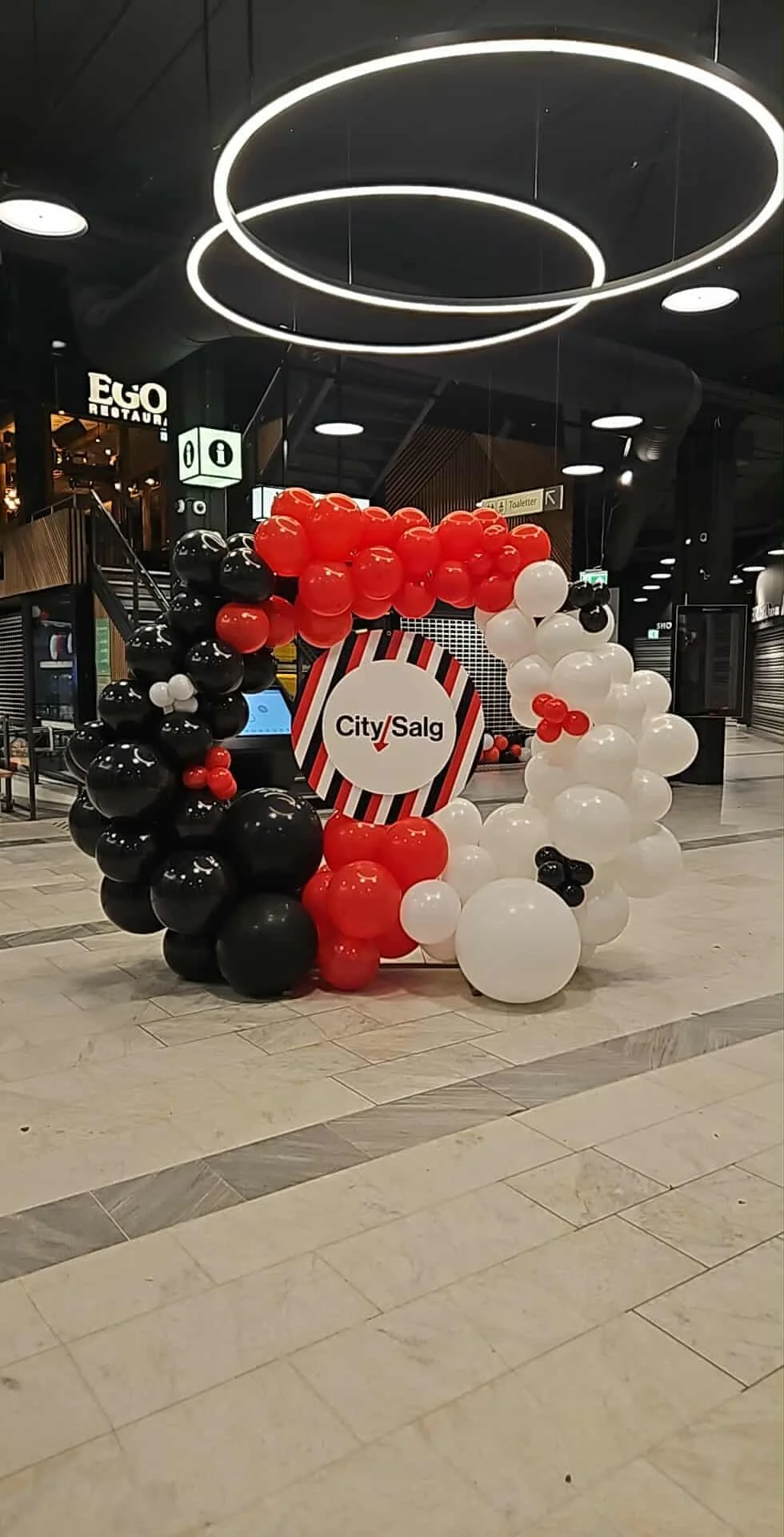 Ballongdekor salg City Syd