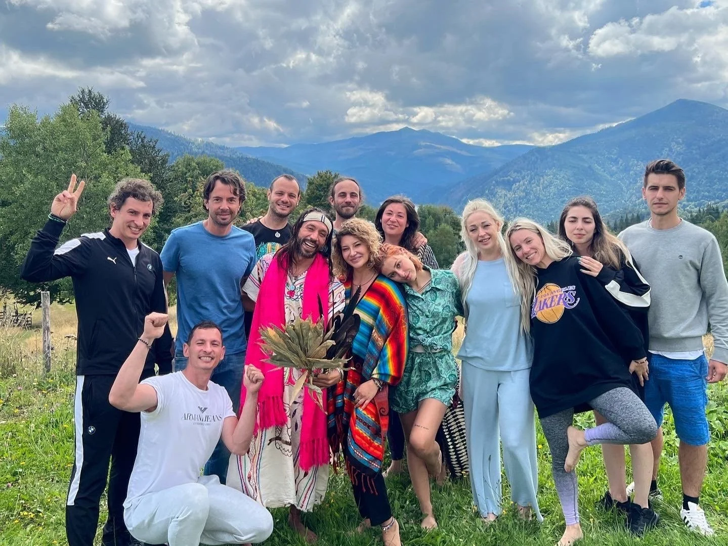 Retreat Group Joy at plant medicine retreat Europe closing. 