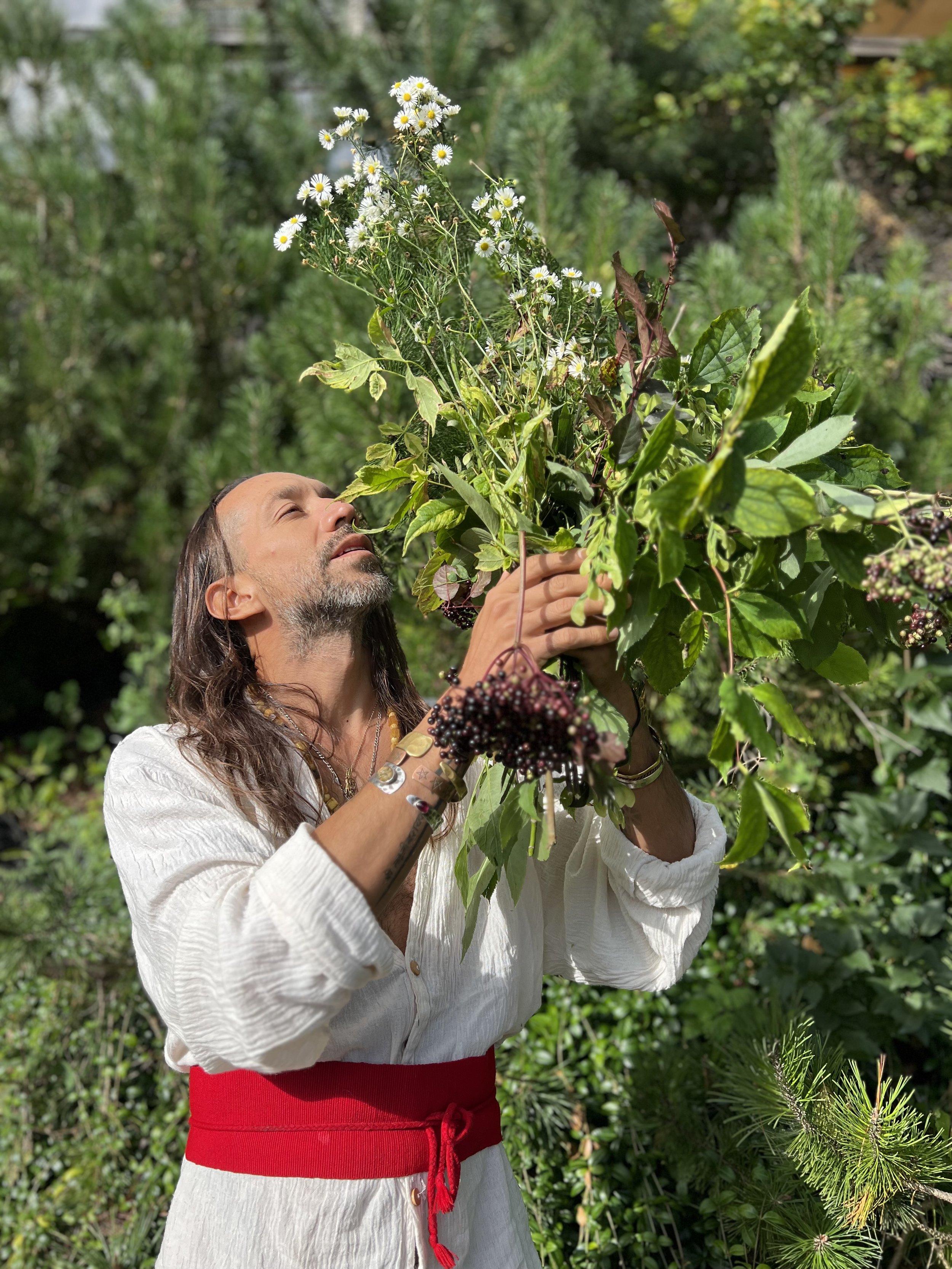 healer with herbs, parasite cleanse, detoxing, and traditional healing methods