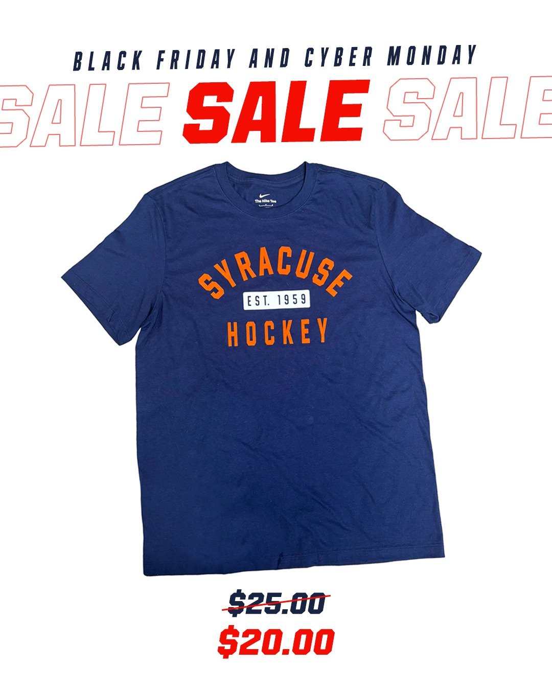 Black Friday deals are here! 💥

Help support Syracuse Men's Hockey by shopping the link in our bio. Sale ends Monday, December 1st. All orders will be shipped by Tuesday, December 2nd.