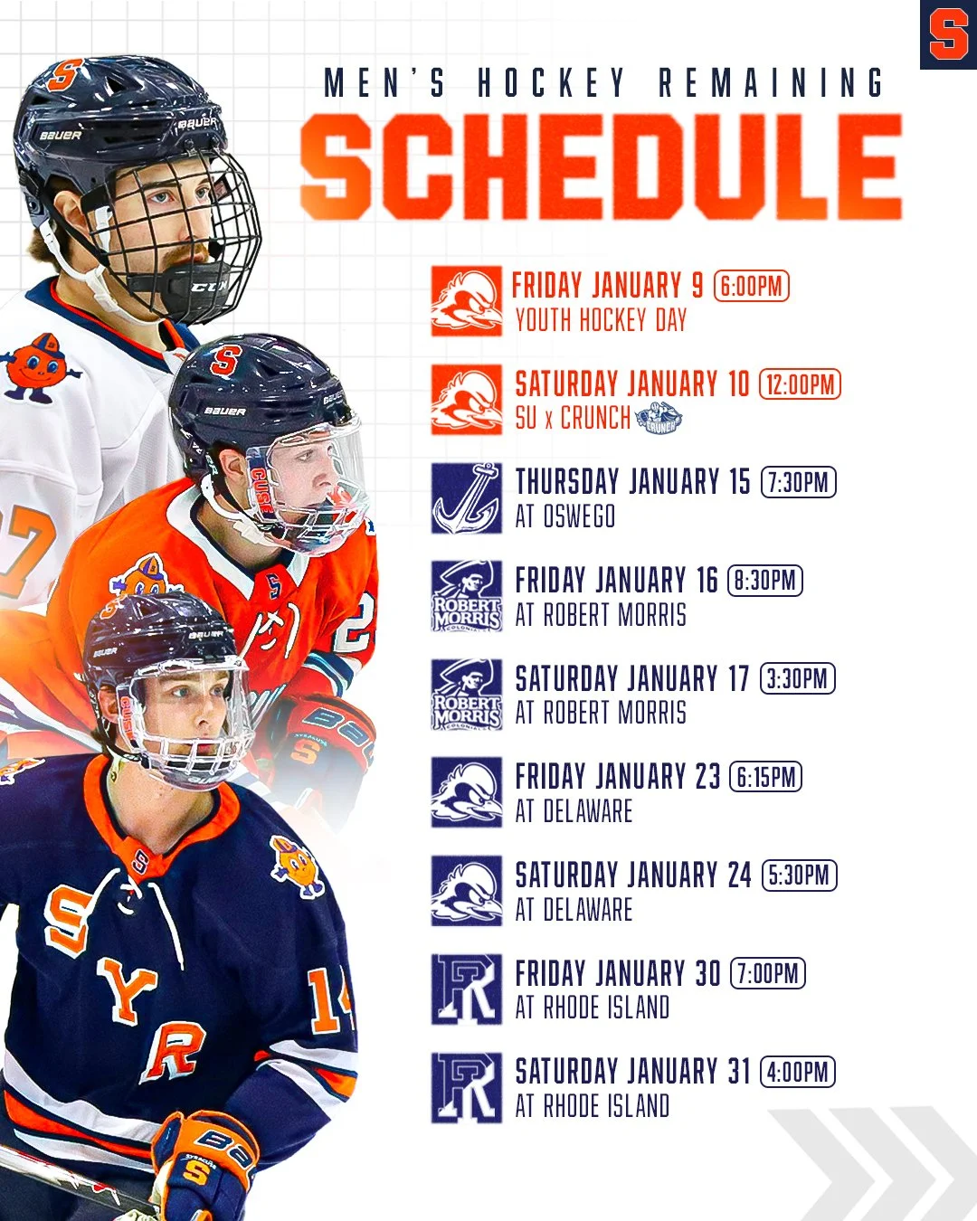 The second half slate. #FO𝗖𝗨𝗦𝗘D🍊