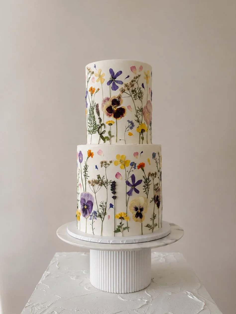 Pressed Flower Wedding Cake The Graduate Cambridge