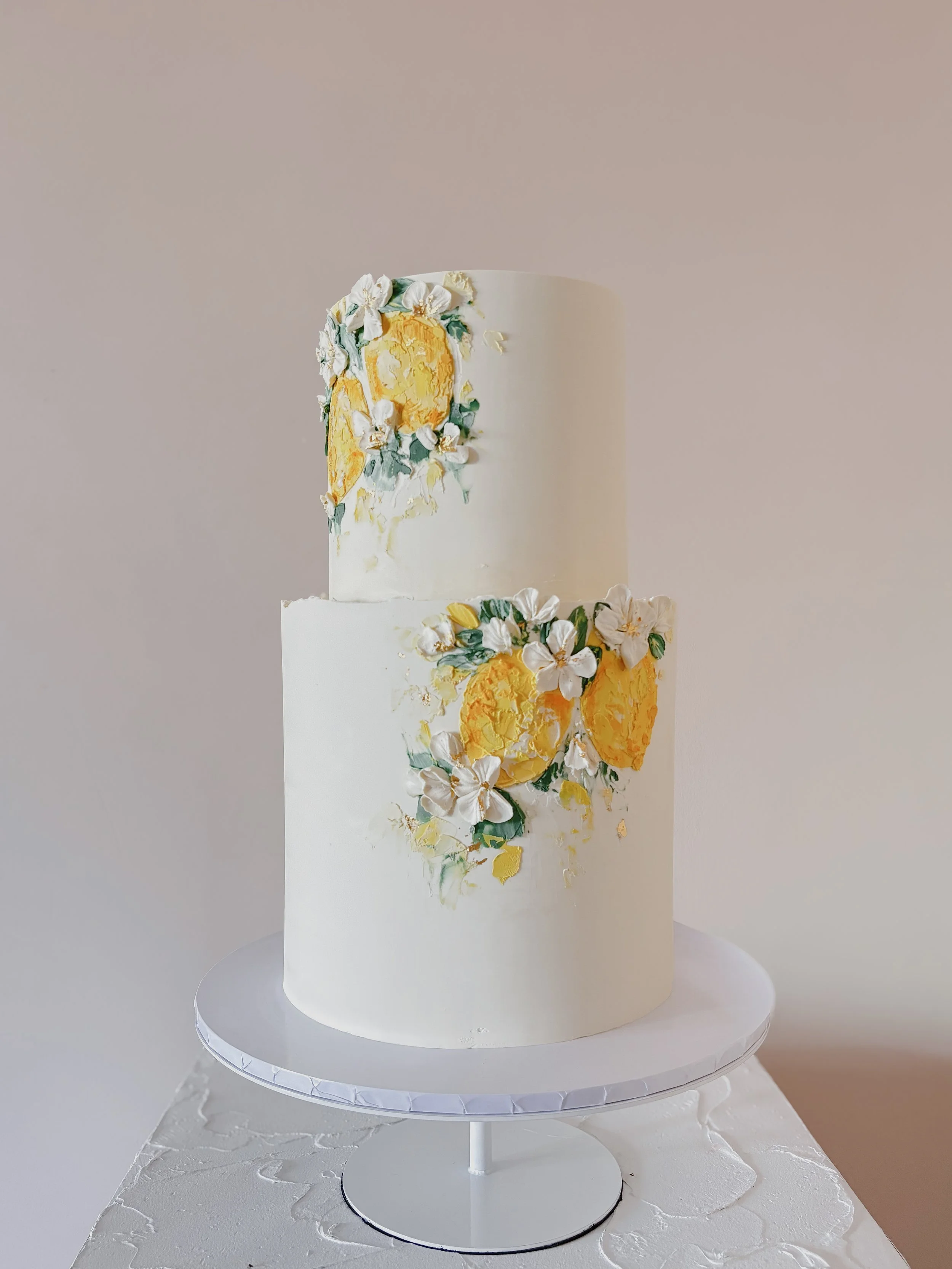 2 Tier Lemon Amalfi Italian Wedding Cake