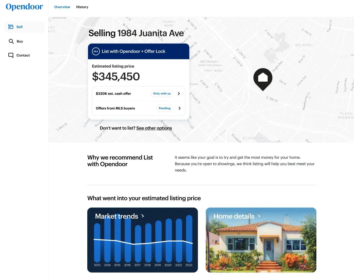Different concept tested with user research