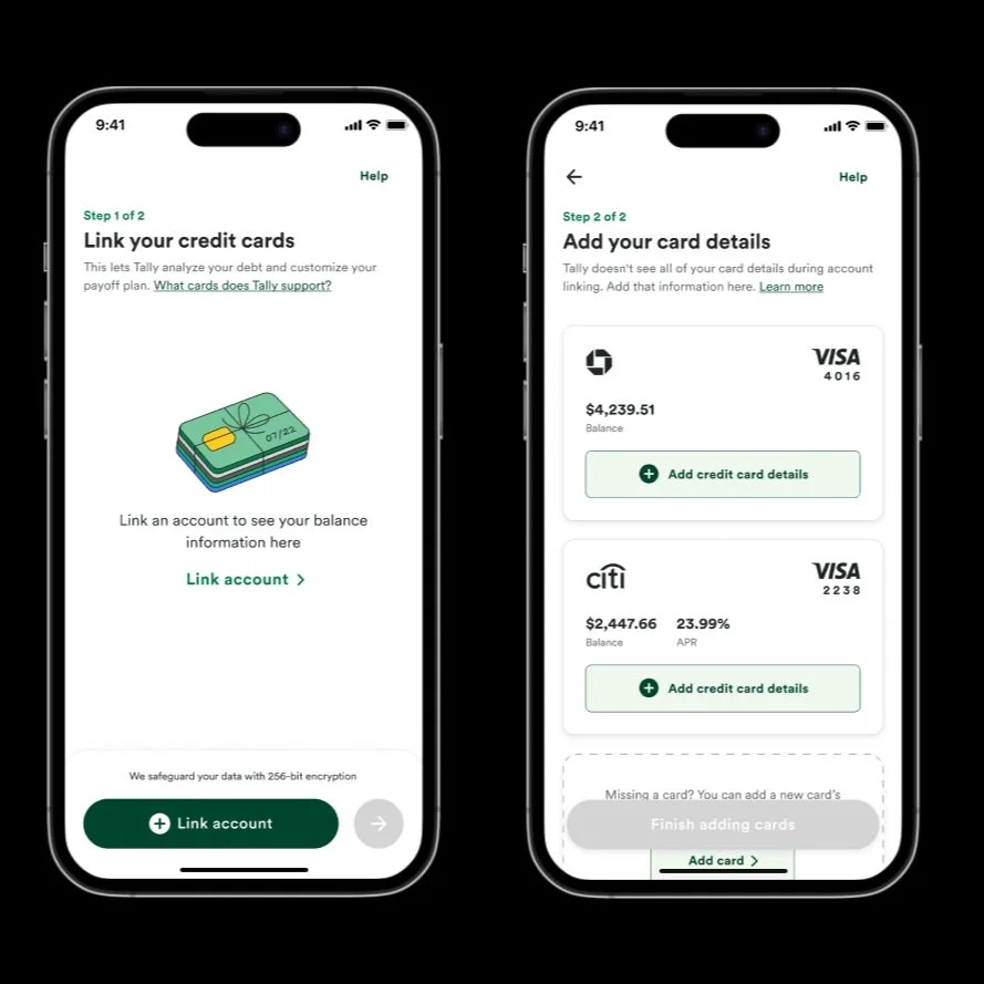 Fixing credit card linking at Tally