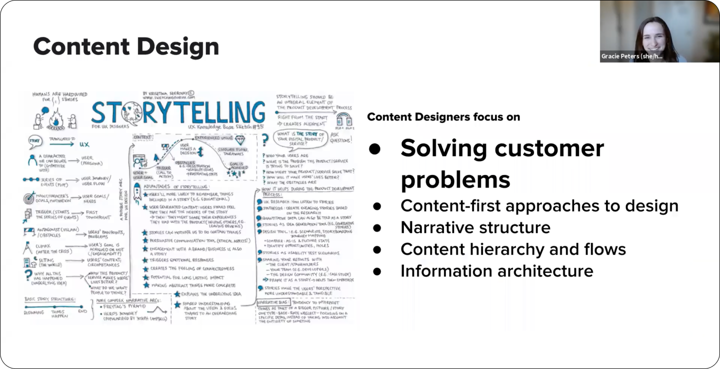 Content designers solve customer problems