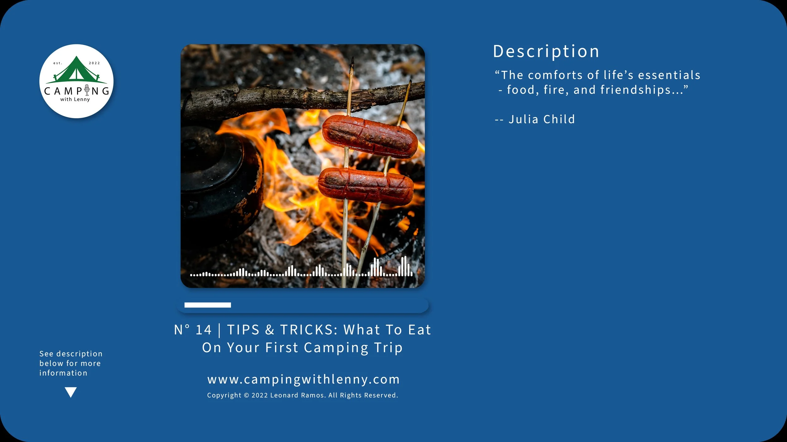 N° 14 | TIPS &amp; TRICKS: What To Eat On Your First Camping Trip