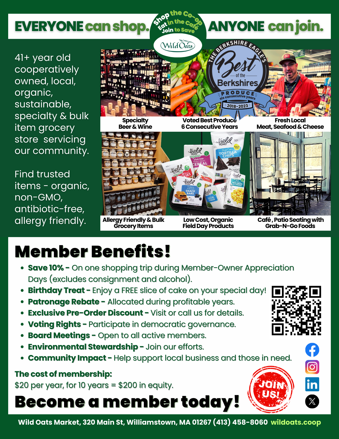 Shop with us like you own the place!
