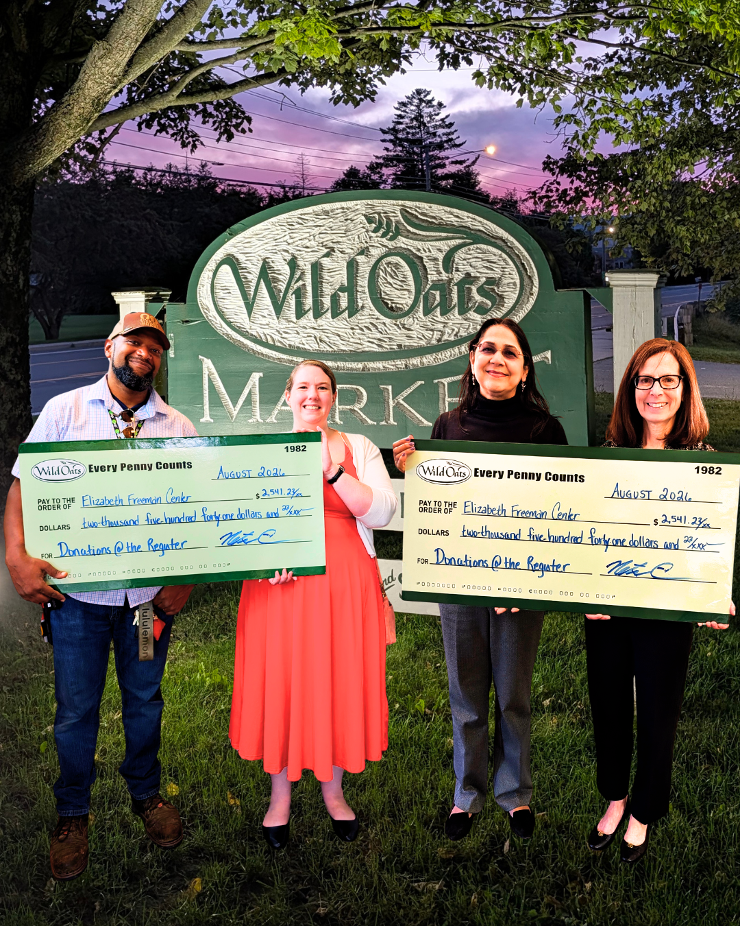 Elizabeth Freeman Center
Thank you, Berkshire County - your generosity makes a real difference every month.  We were excited to have Netse deliver the August Every Penny Counts donation - a check for $2,541.23 - to Kim at the Elizabeth Freeman Center