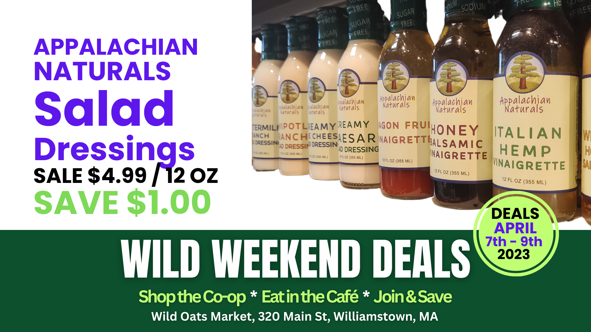 Wild Weekend Deals   2023 - 0407 to 0409 Appalachian Naturals Salad Dressing.png