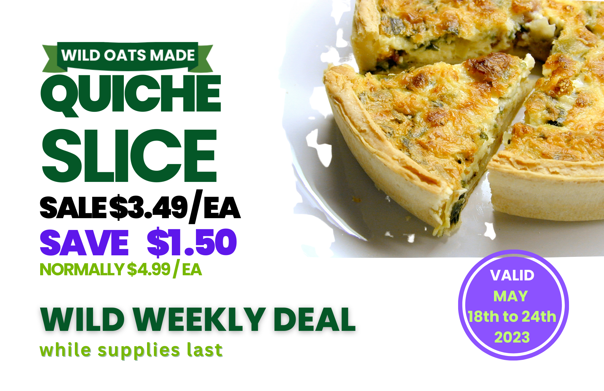 Wild Oats Market Williamstown MA Weekly Deals May 18-24 2023 Quiche.png