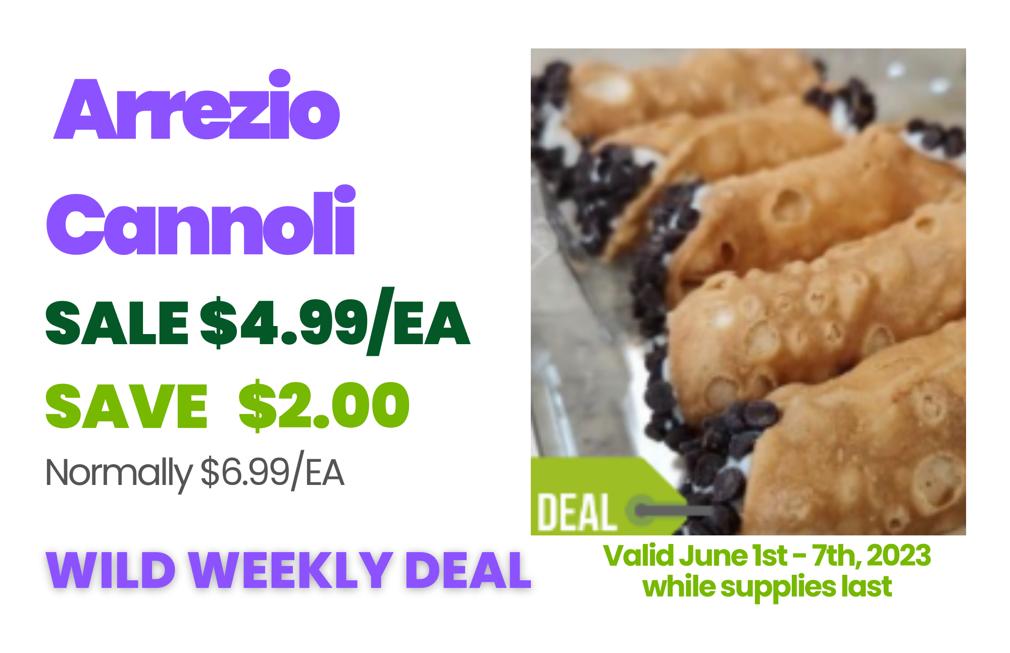 17 Arrezio Cannoli  Wild Weekly Deal.png