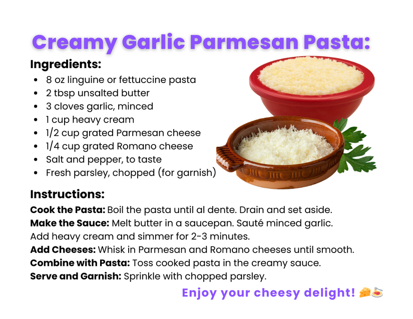 Creamy Garlic Parmesan Pasta_ recipe Grated Parmesan and Romano Cheese.png