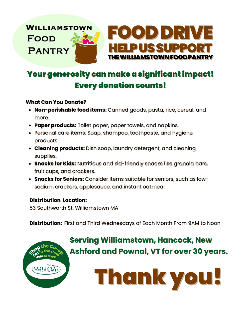 Williamstown Food Pantry Food Drive  Help Us Support  the Williamstown Food Pantry (1).png