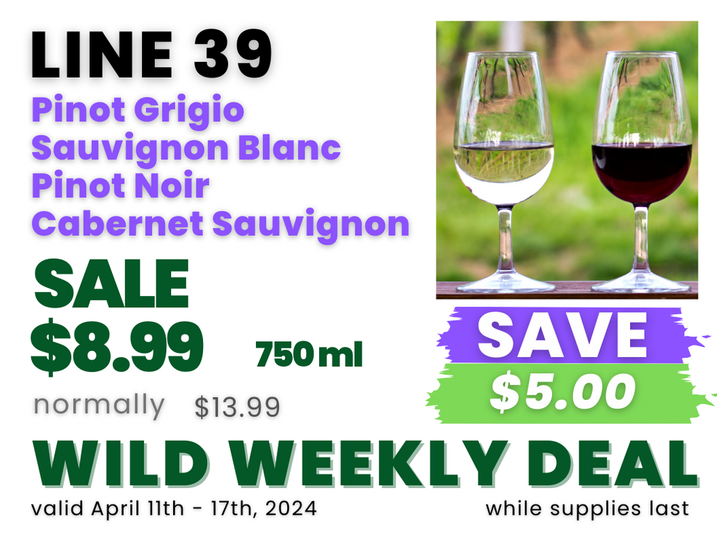 Pinot Grigio Sauvignon Blanc Pinot Noir Cabernet Sauvignon WINE Line 39.png