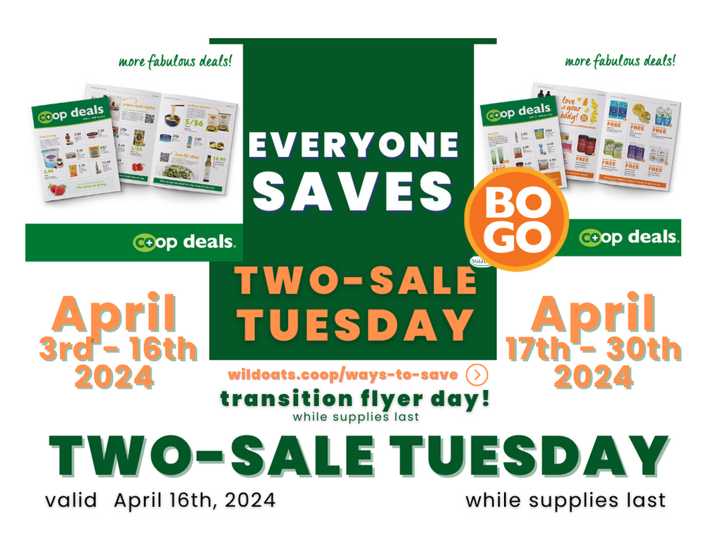 Two Sale Tuesday coop deals flyers BOGO Wellness Sale.png