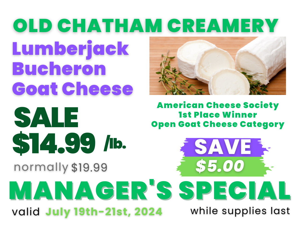 Lumberjack Bucheron Goat Cheese