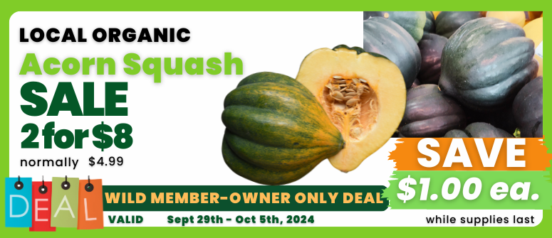 Member-Owner Deal at Wild Oats Market Acorn Squash.png