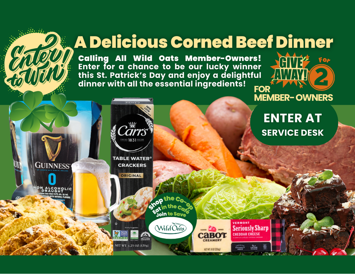 Celebrate St. Patrick's Day with Wild Oats Market's Lucky Giveaway! (Copy)