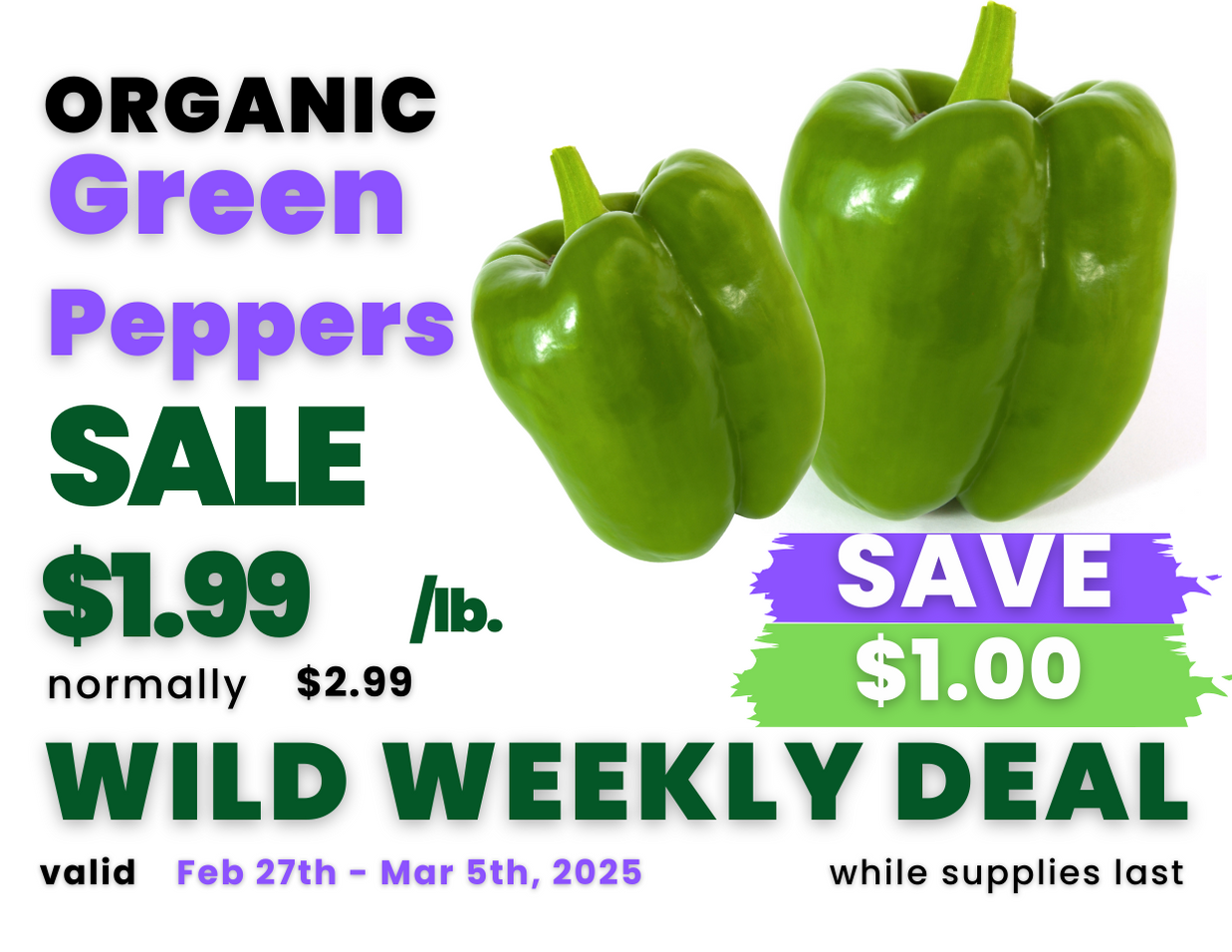 Green Peppers Deals Sign.png