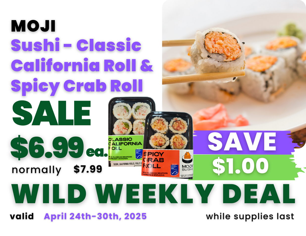 Sushi - Classic California Roll & Spicy Crab Roll.png