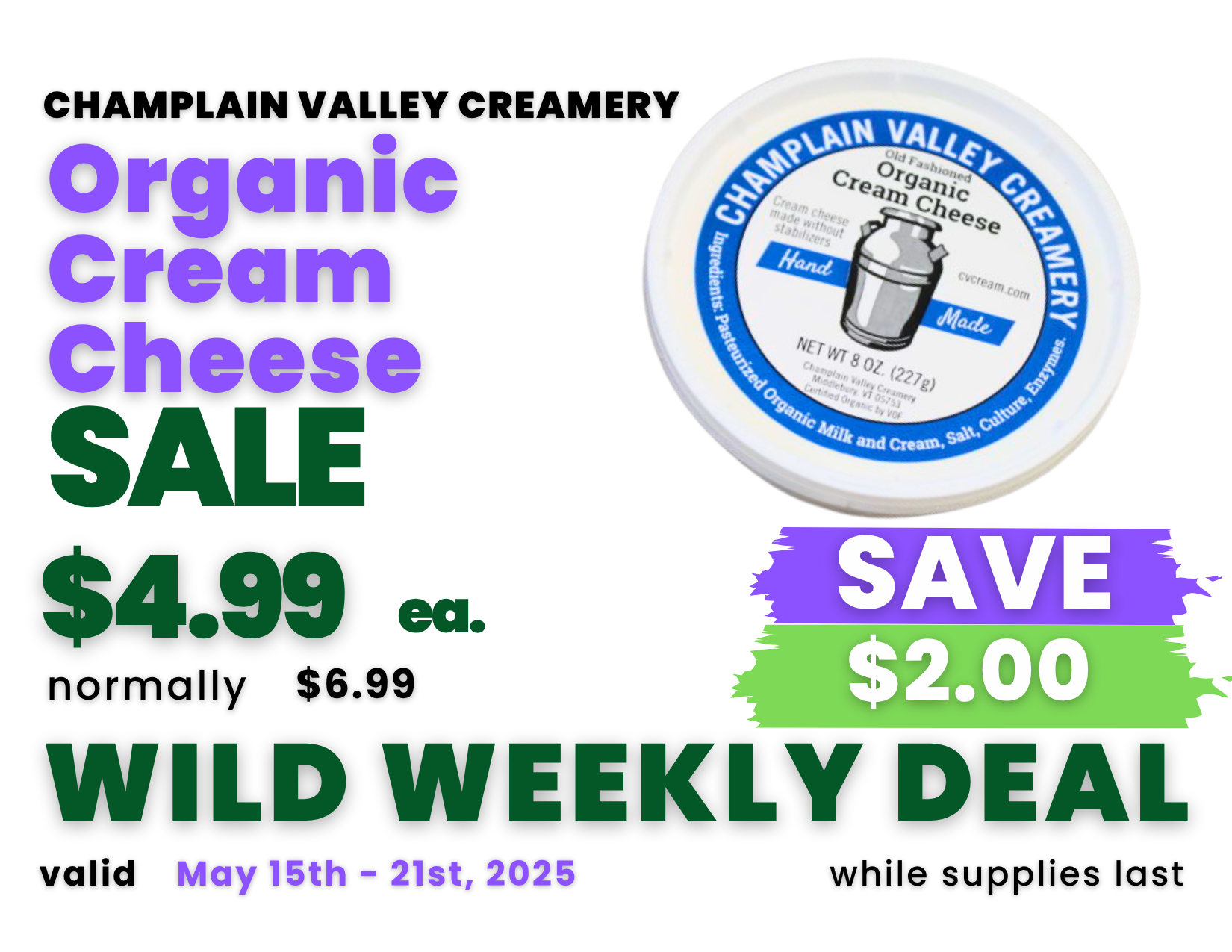 Deals Sign Organic Cream Cheese.png