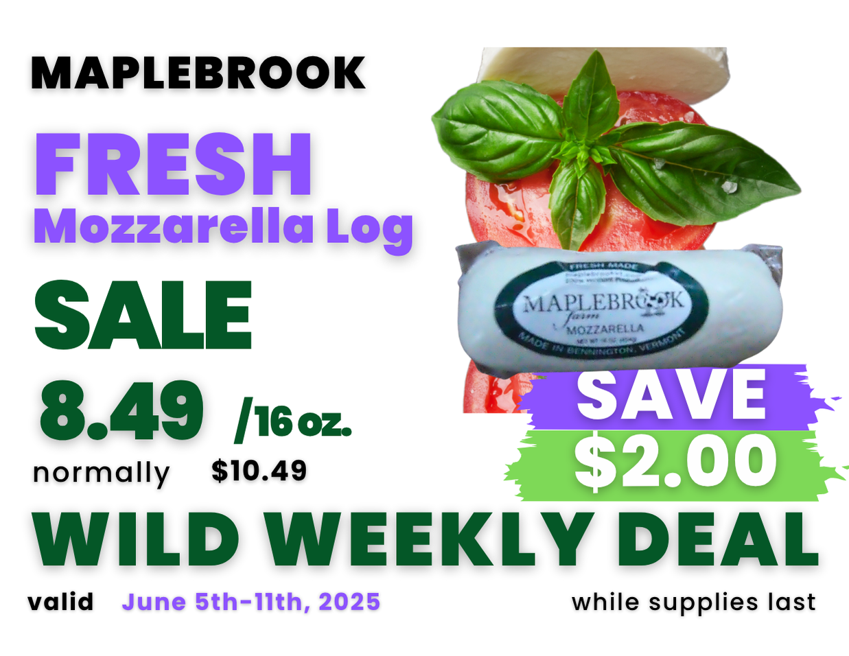 Deals Sign MEAT CHEESE FRESH  Mozzarella Log.png